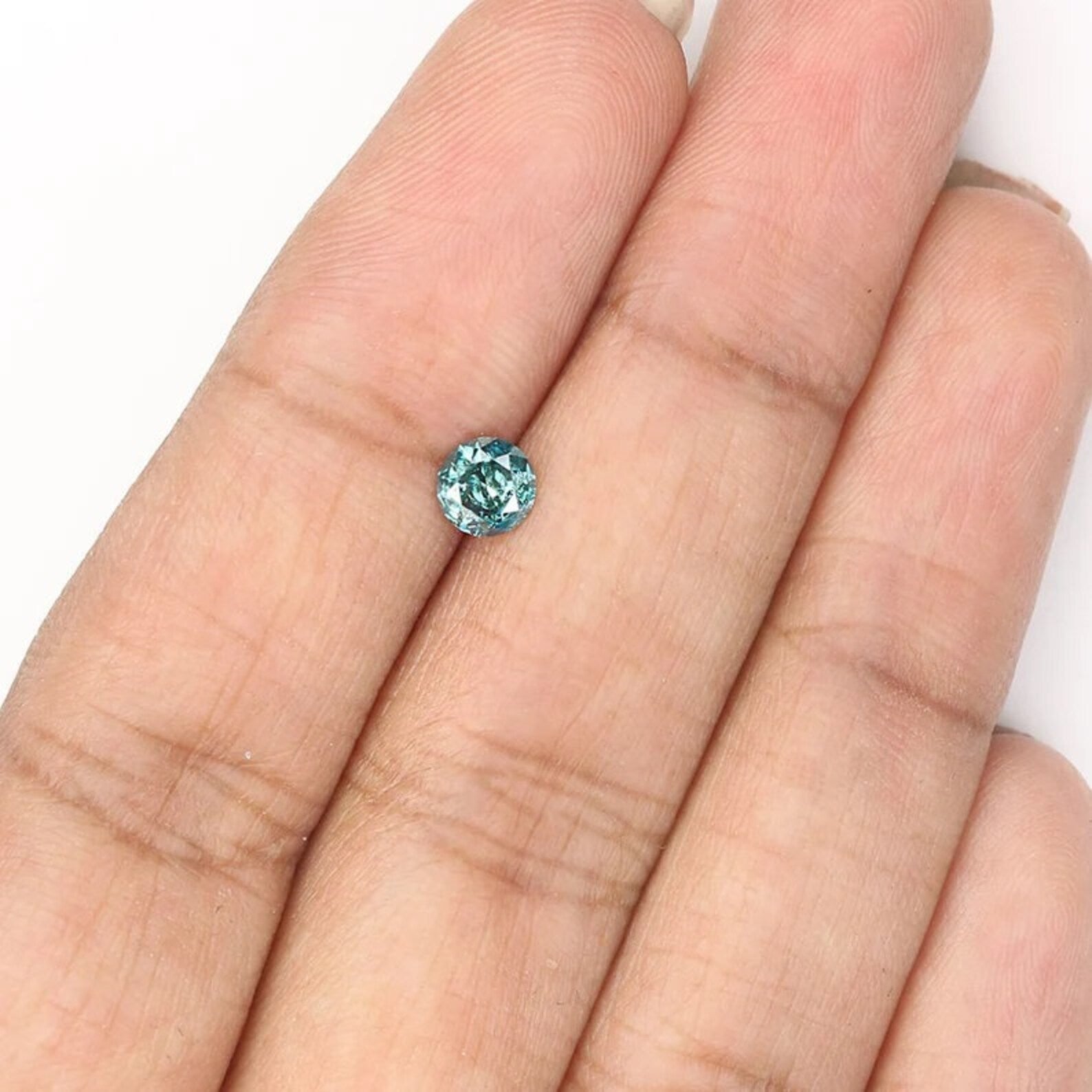 0.40 CT Natural Loose Round Shape Diamond Blue Color Round Diamond 4.60 MM Natural Diamond Blue Color Round Brilliant Cut Diamond NQ1748