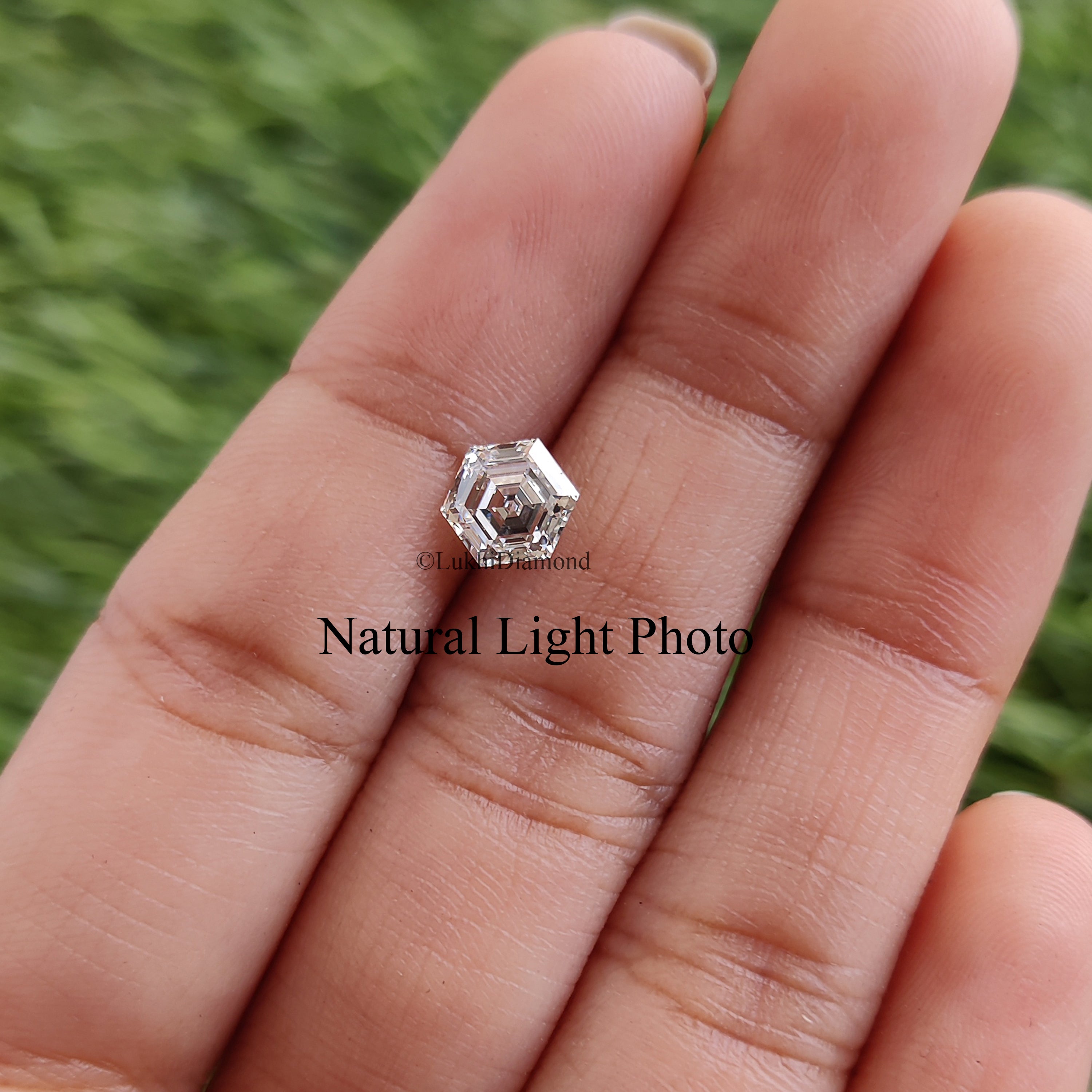 1 CT Hexagon Brilliant Cut Diamond E/F Color VS Clarity Lab Grown Diamond Lab Created Diamond Loose Diamond Hexagon CVD Diamond Q112