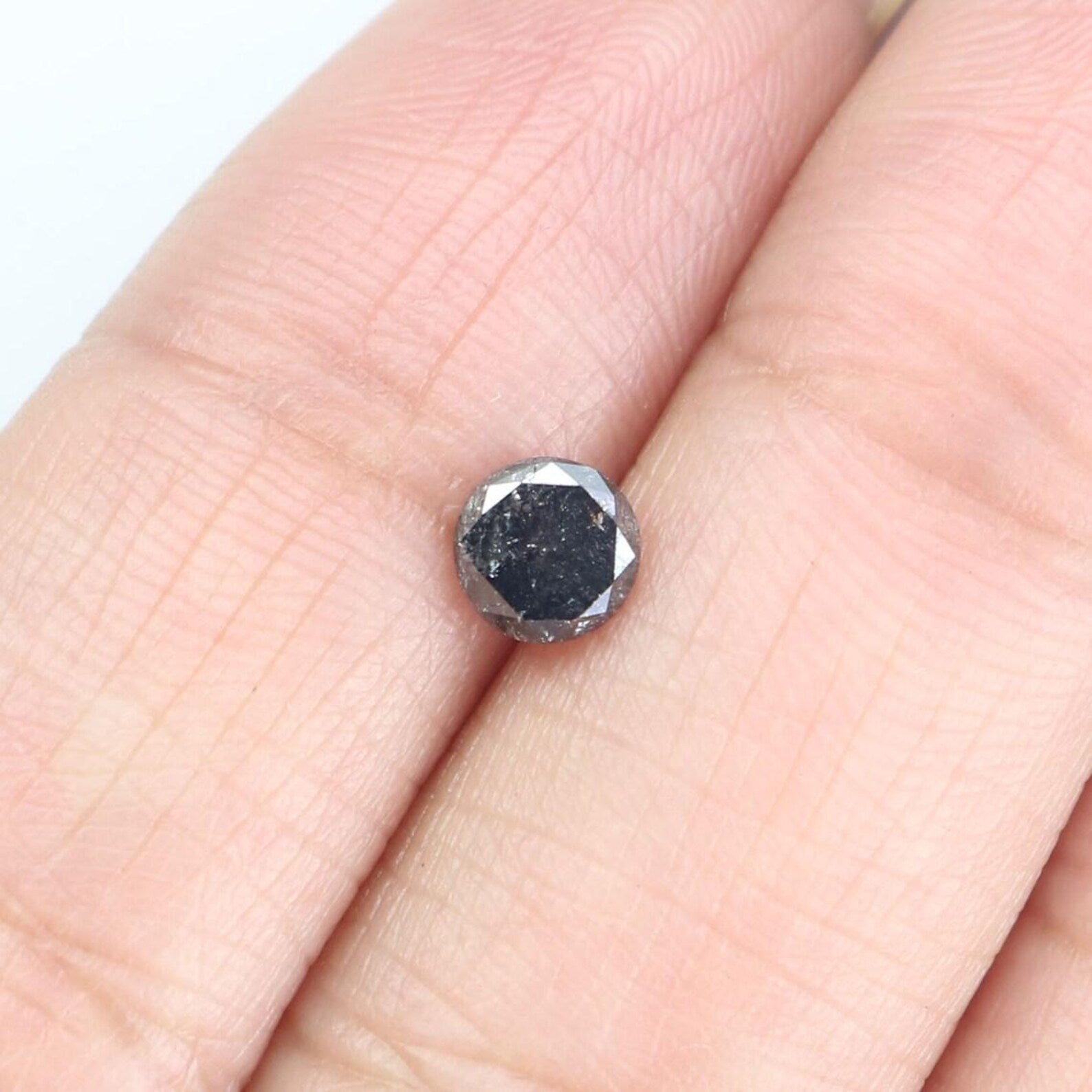 0.52 CT Natural Loose Round Shape Diamond Black Color Round Diamond 4.70 MM Natural Black Color Diamond Round Brilliant Cut Diamond NQ9917