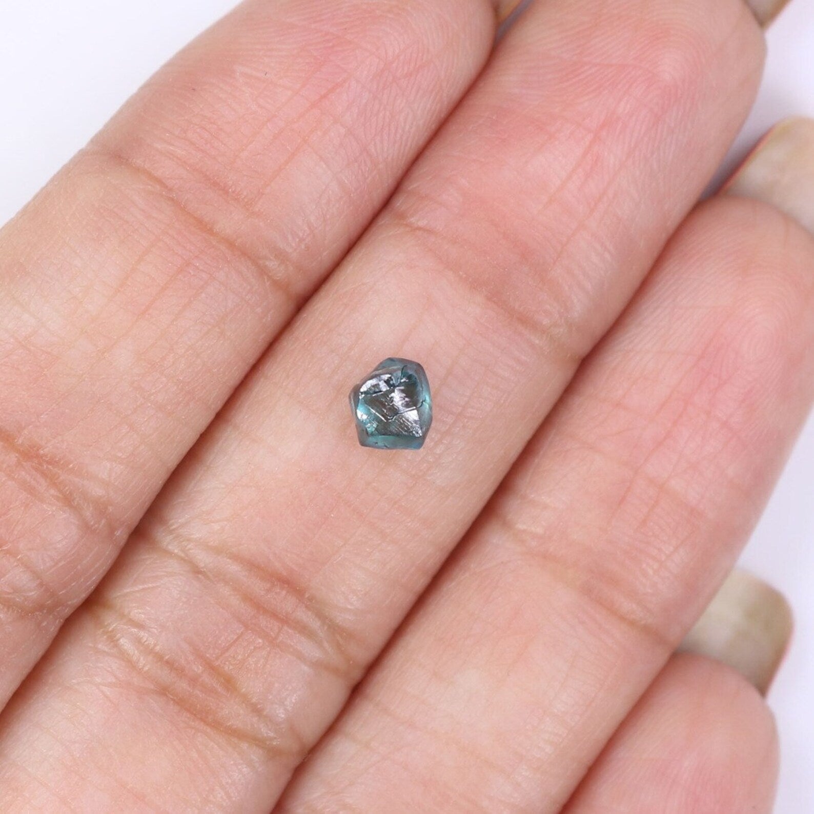 0.67 CT Natural Loose Rough Diamond Blue Color Rough Cut Diamond 4.65 MM Natural Diamond Blue Color Irregular Cut Rough Shape Diamond NQ1994
