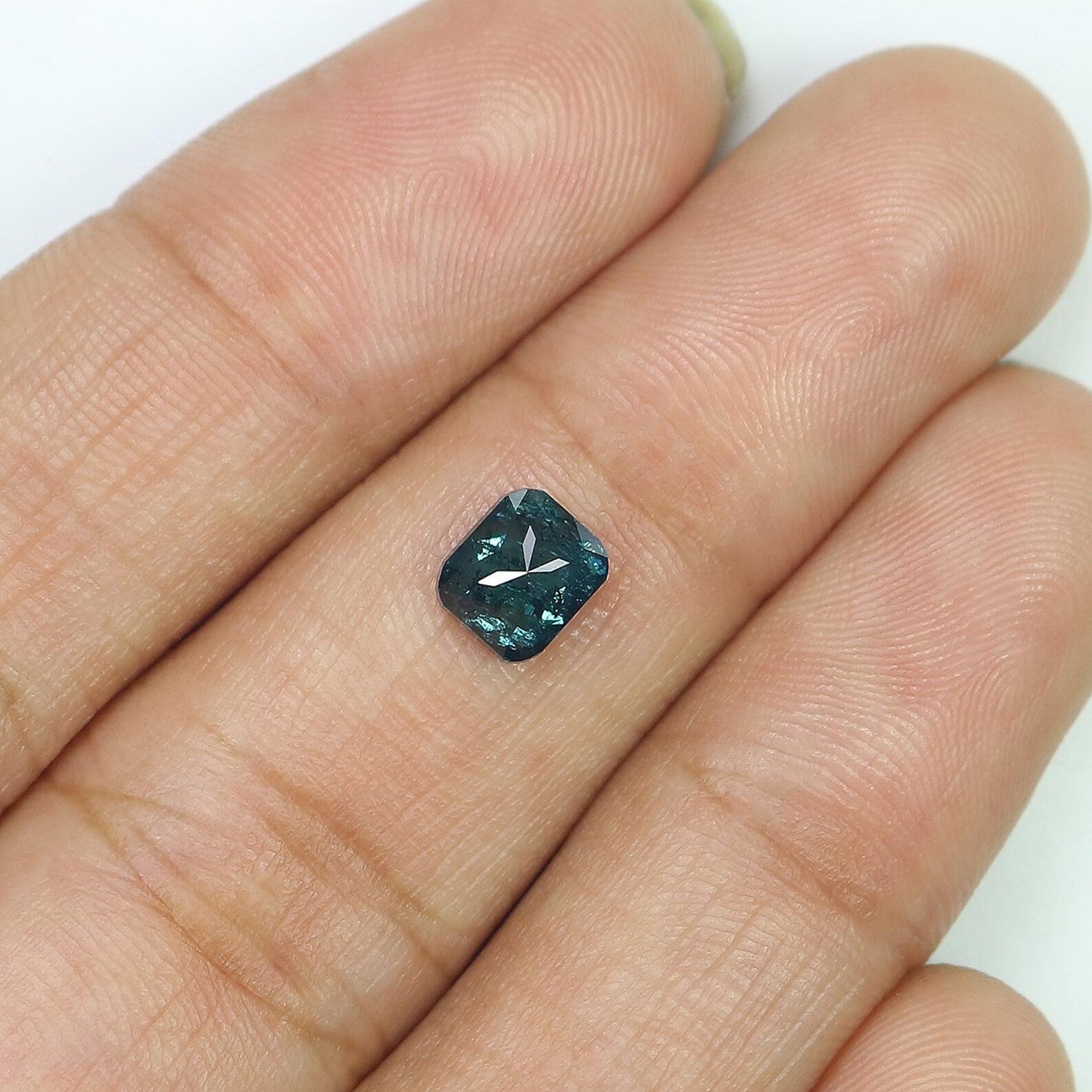 0.92 Ct Natural Loose Cushion Shape Diamond Blue Color Cushion Cut Diamond 5.85 MM Natural Loose Diamond Blue Cushion Shape Diamond NQ368