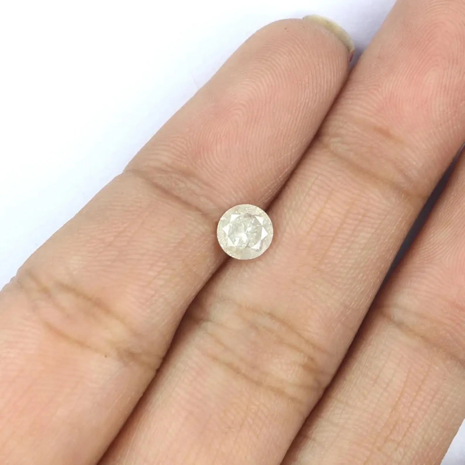 0.58 CT Natural Loose Round Shape Diamond White Milky Color Round Cut Diamond 5.20 MM Natural White Color Round Brilliant Cut Diamond NQ7356