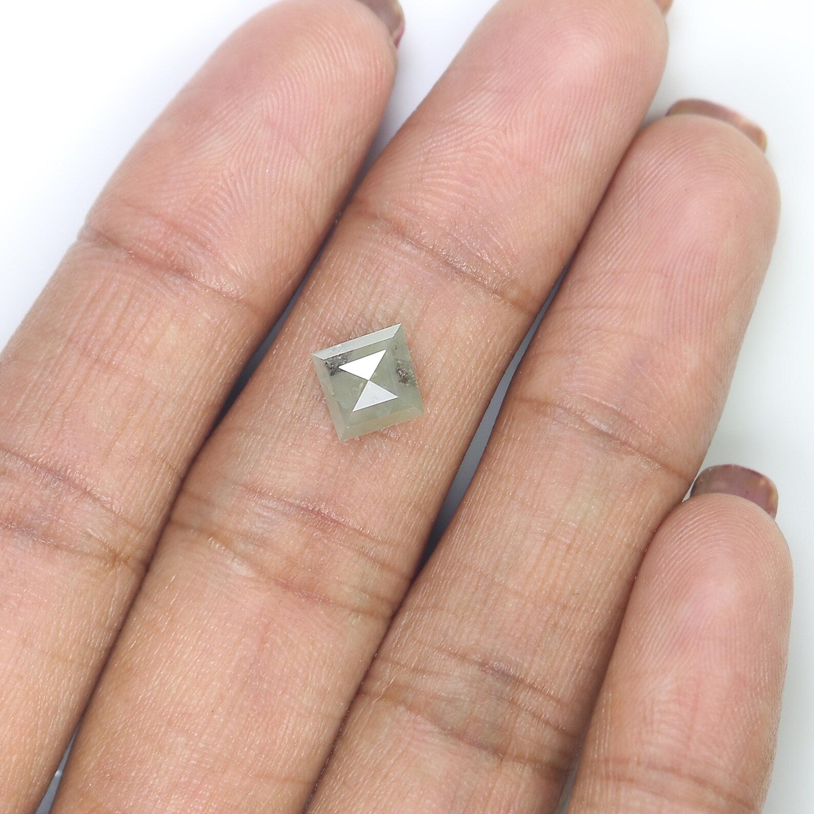 1.35 CT Natural Loose Diamond Kite Shape Diamond Grey Color Kite Shape Diamond 9.00 MM Natural Loose Diamond Kite Rose Cut Diamond QN764