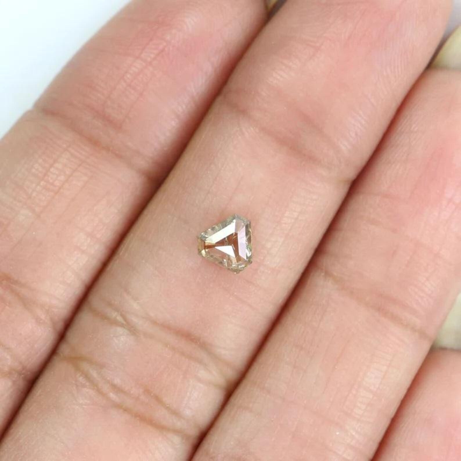 0.46 CT Natural Loose Antique Shape Diamond Brown Color Antique Diamond 4.65 MM Natural Loose Brown Color Antique Rose Cut Diamond NQ7011
