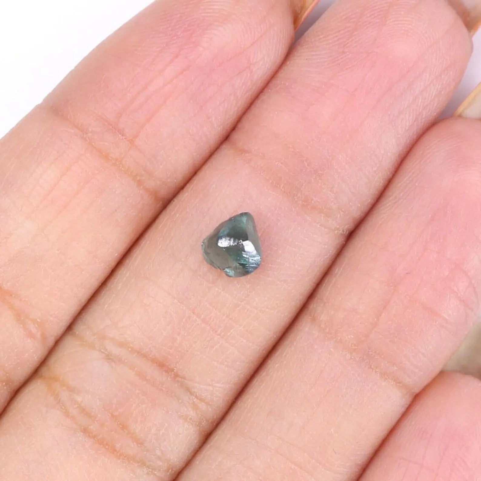 0.77 CT Natural Loose Crystal Rough Blue Color Rough Diamond 5.40 MM Natural Loose Diamond Blue Color Rough Irregular Cut Diamond NQ2008