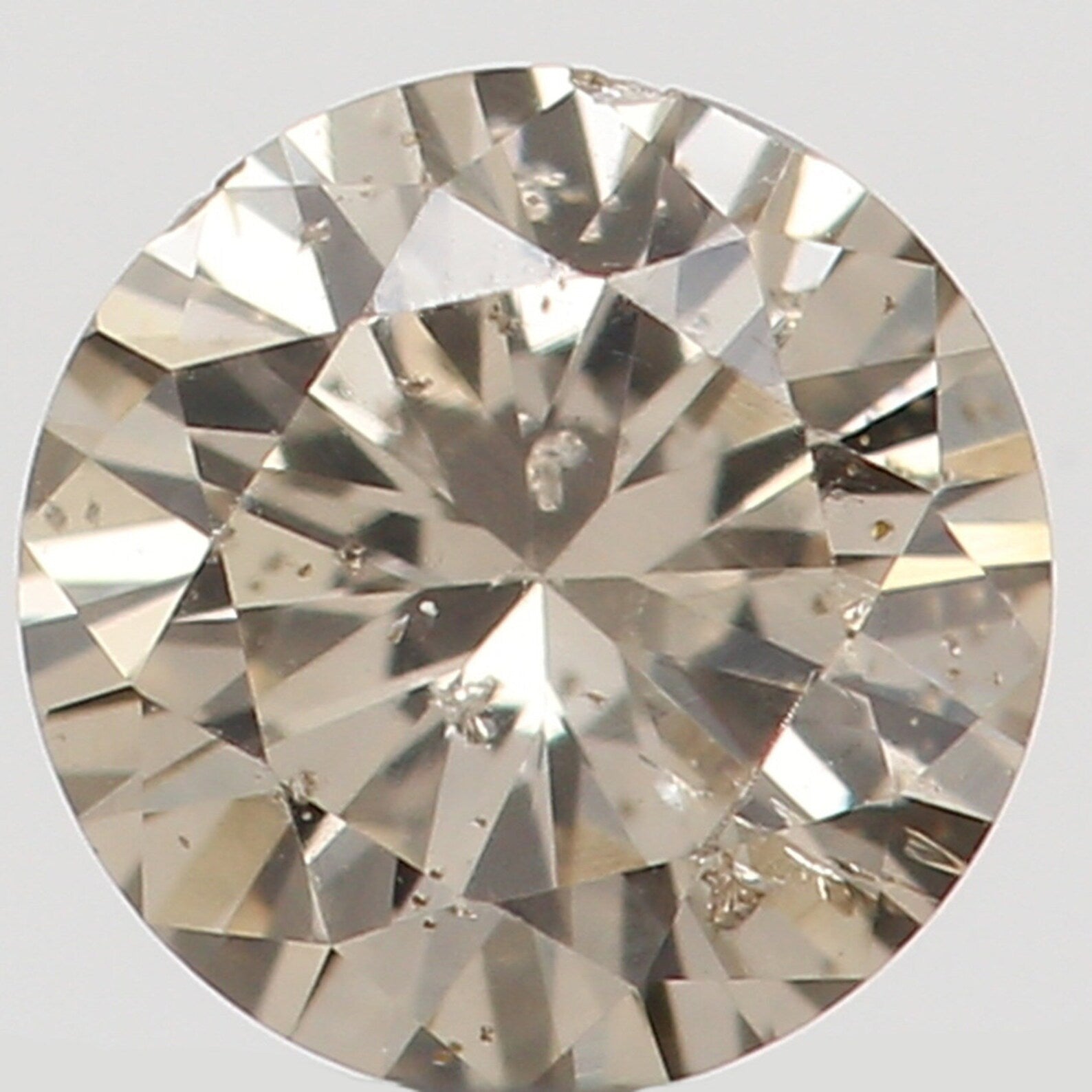 0.15 Ct Natural Loose Round Shape Diamond Brown Color Round Cut Diamond 3.50 MM Natural Loose Diamond Round Brilliant Cut Diamond N7204