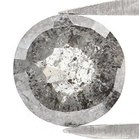 0.82 CT Natural Loose Round Rose Cut Diamond Salt And Pepper Round Shape Diamond 5.65 MM Natural Loose Diamond Round Rose Cut Diamond QL2419