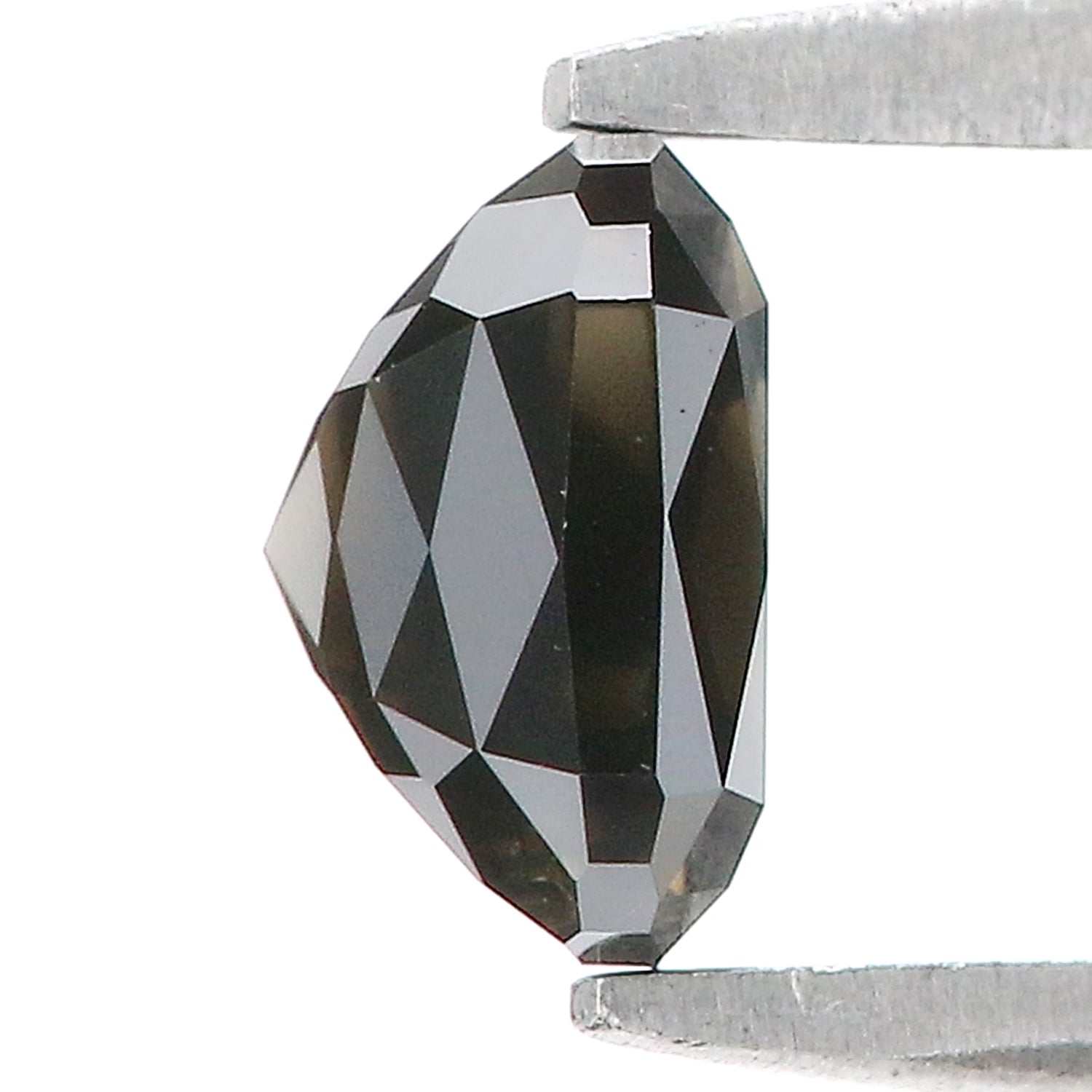 1.17 CT Natural Loose Cushion Shape Diamond Black Color Cushion Cut Diamond 5.80 MM Natural Loose Grey Color Cushion Rose Cut Diamond LQ8384