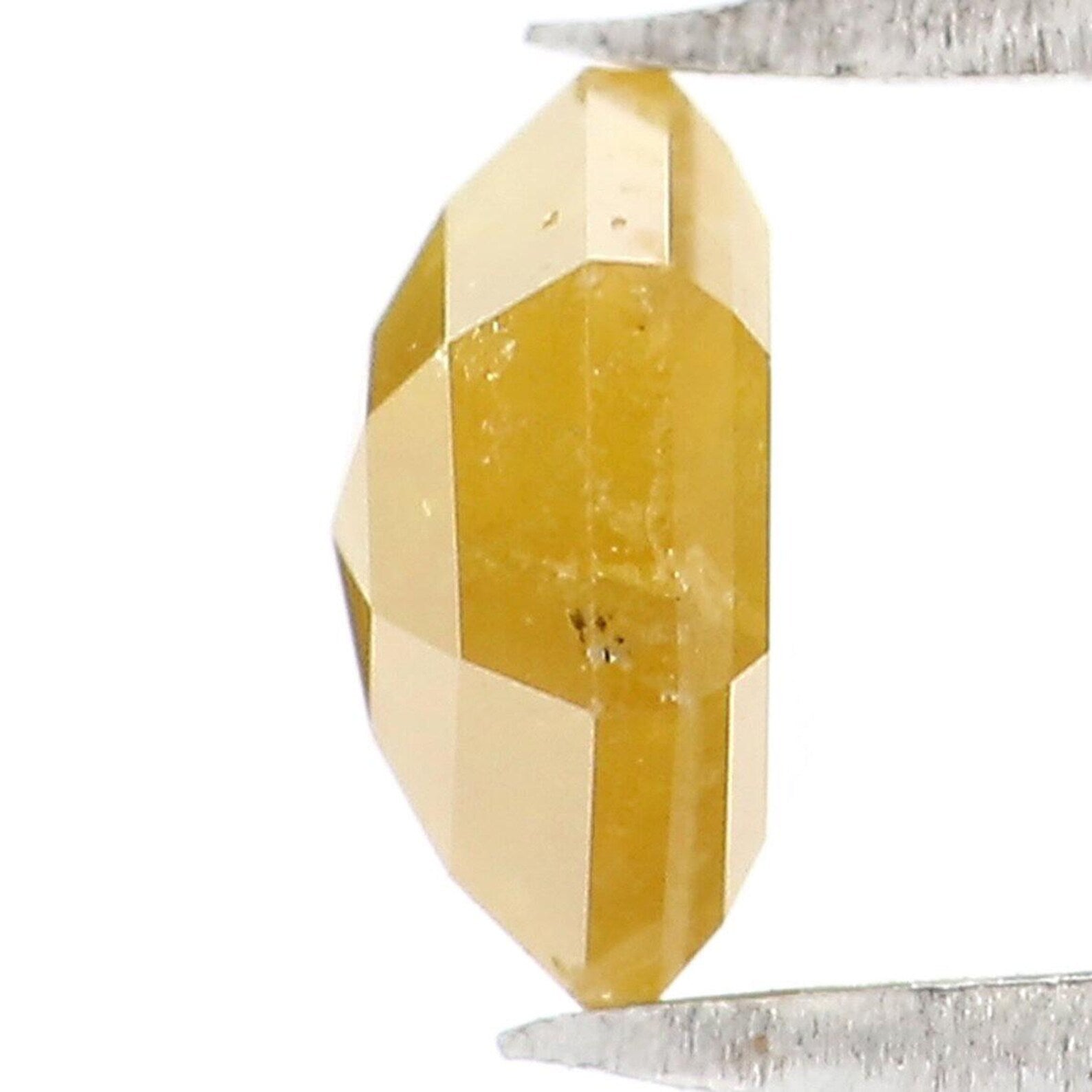0.45 CT Natural Loose Hexagon Shape Diamond Yellow Color Hexagon Cut Diamond 5.10 MM Natural Loose Diamond Hexagon Rose Cut Diamond NQ1853
