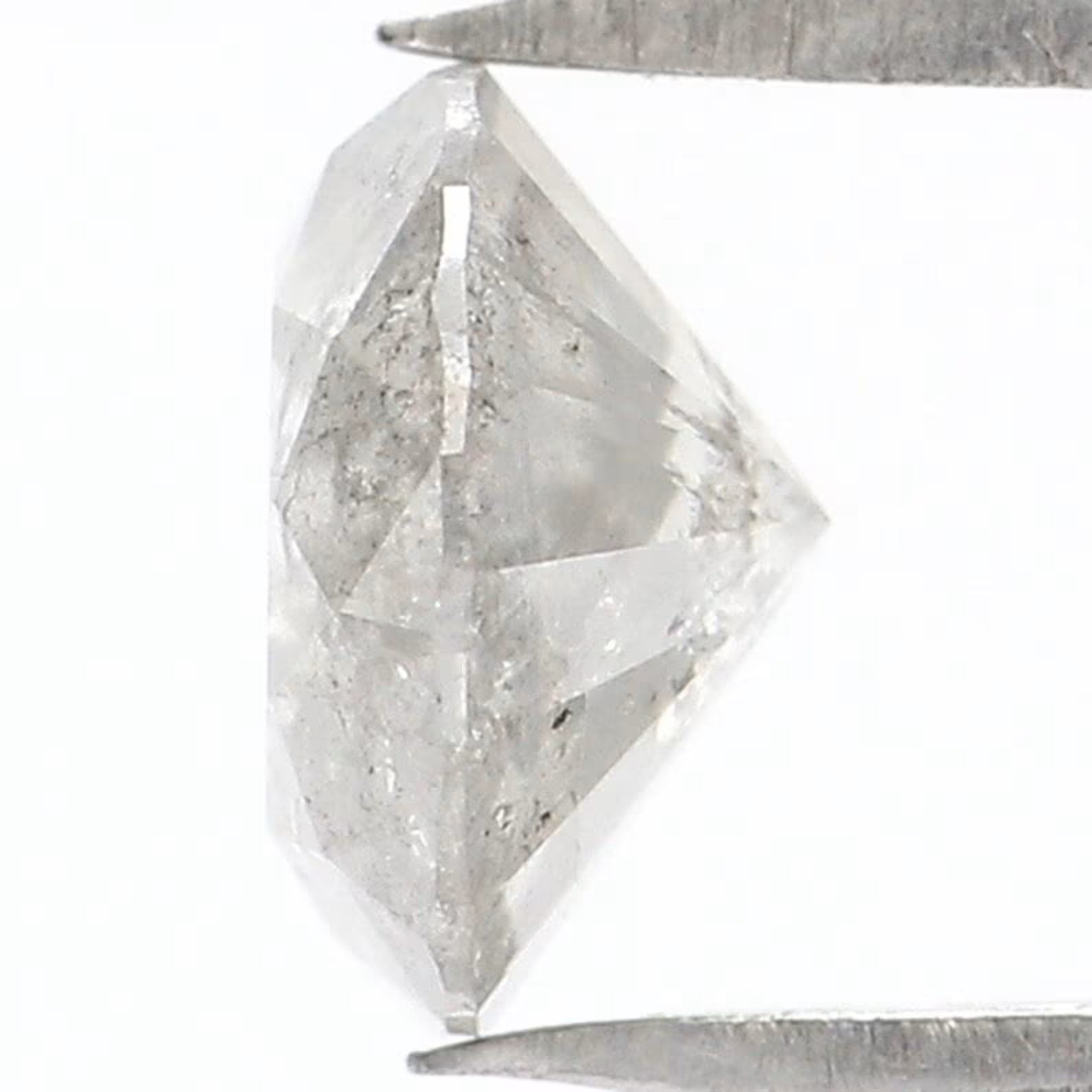 0.98 CT Natural Loose Round Shape Diamond White Milky Grey Color Round Cut Diamond 6.40 MM Natural Loose Round Brilliant Cut Diamond QN9104