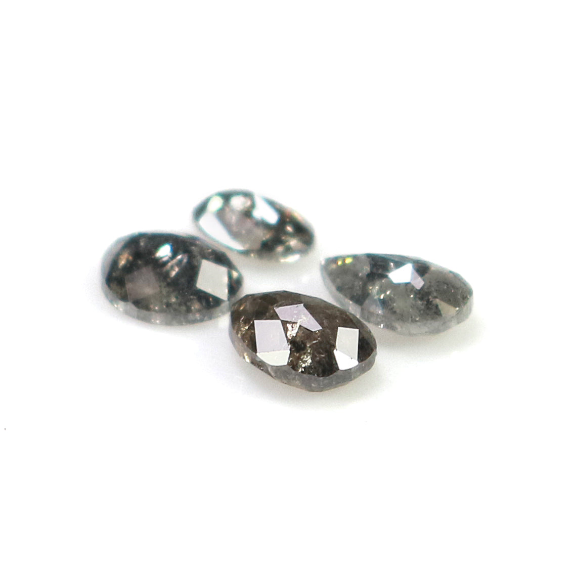 0.69 CT Natural Loose Mix Shape Diamond Salt And Pepper Mix Shape Diamond 3.90 MM Natural Black Grey Color Mix Shape Rose Cut Diamond L1973