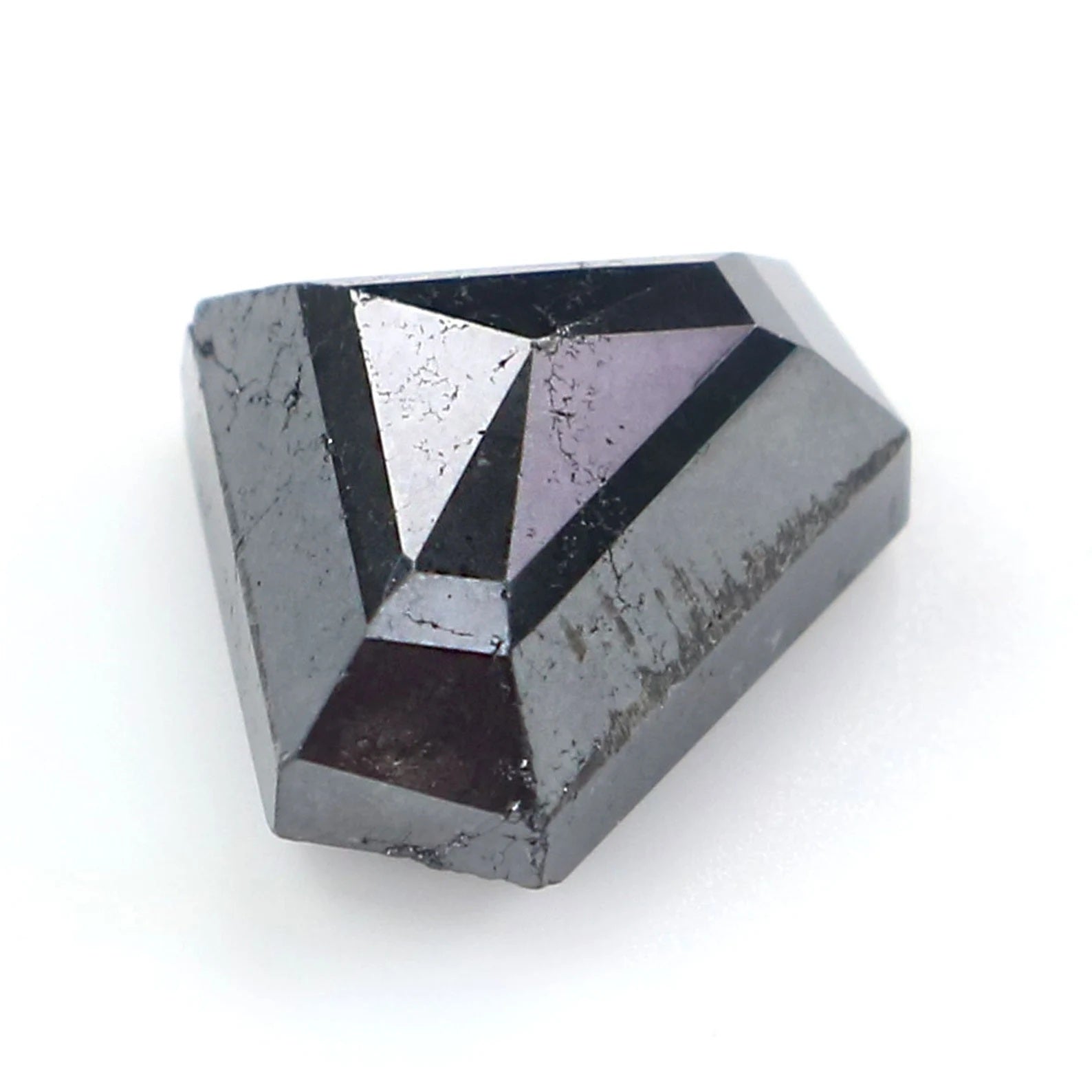 2.21 CT Natural Loose Shield Diamond Black Color Shield Diamond 7.35 MM Natural Loose Diamond Black Color Diamond Shield Shape Diamond N8552