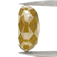 Natural Loose Oval Diamond, Yellow Color Oval Diamond, Natural Loose Diamond, Oval Rose Cut Diamond, 1.80 CT Oval Shape Diamond L2837