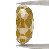 Natural Loose Oval Diamond, Yellow Color Oval Diamond, Natural Loose Diamond, Oval Rose Cut Diamond, 1.80 CT Oval Shape Diamond L2837