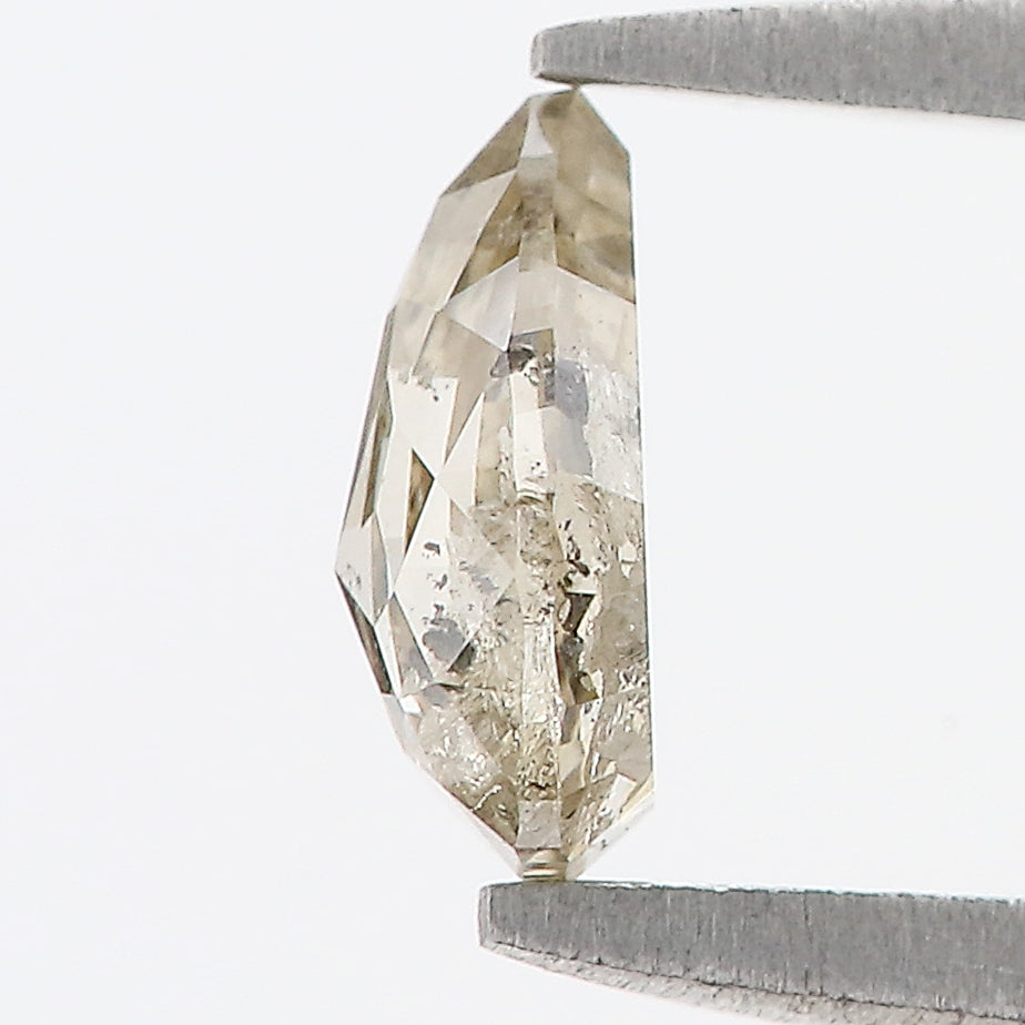 0.54 CT Natural Loose Pear Diamond Salt And Pepper Pear Diamond Natural Loose Pear Diamond 6.45 MM Pear Rose Cut Diamond Pear Diamond LQ378