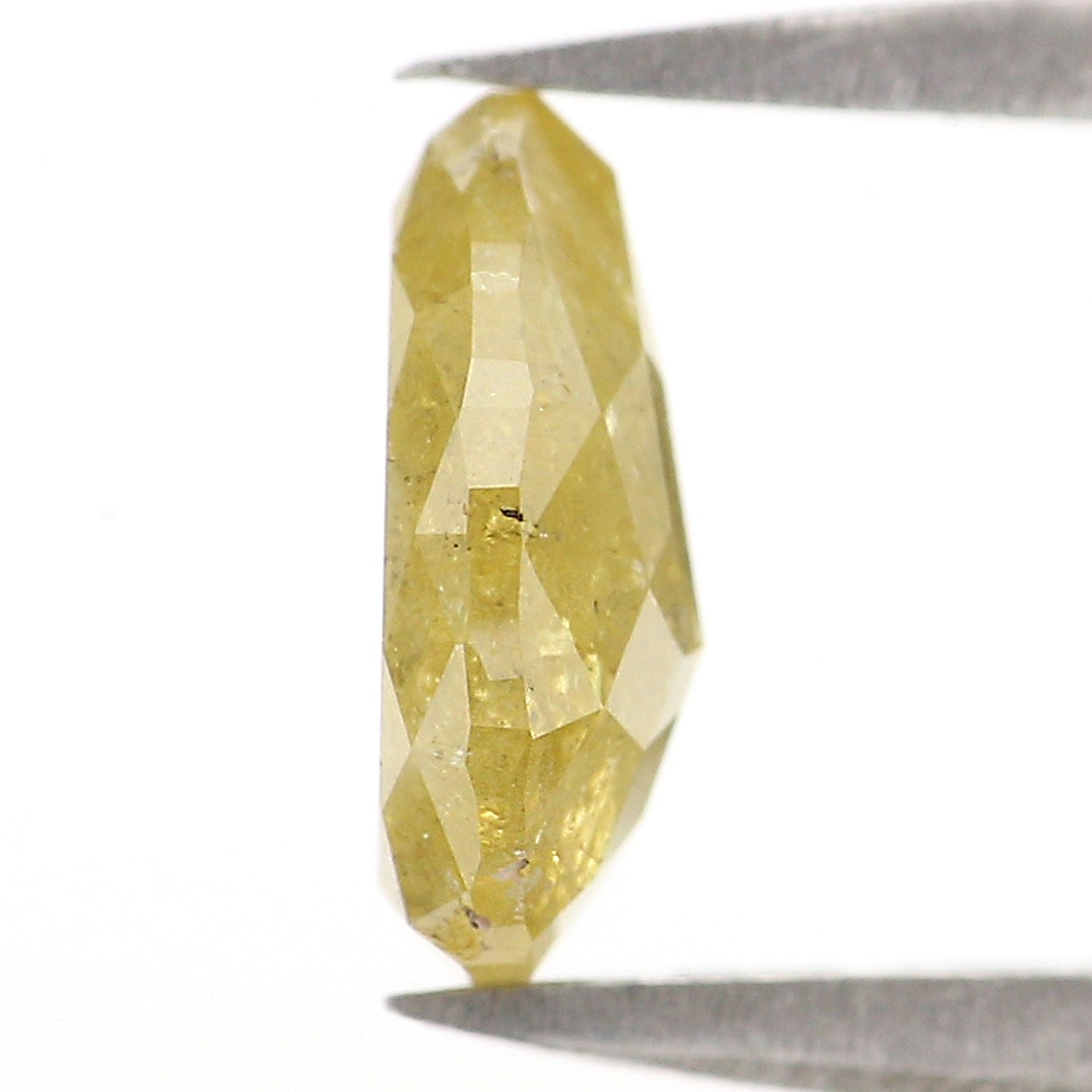 1.25 CT Natural Loose Pear Shape Diamond Yellow Color Pear Cut Diamond 8.35 MM Natural Yellow Color Diamond Pear Rose Cut Diamond LQ2886