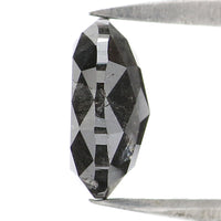 Natural Loose Oval Diamond, Salt And Pepper Oval Diamond, Natural Loose Diamond, Oval Rose Cut Diamond, 1.49 CT Oval Shape Diamond KDL2889