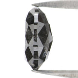 Natural Loose Oval Diamond, Salt And Pepper Oval Diamond, Natural Loose Diamond, Oval Rose Cut Diamond, 1.49 CT Oval Shape Diamond KDL2889