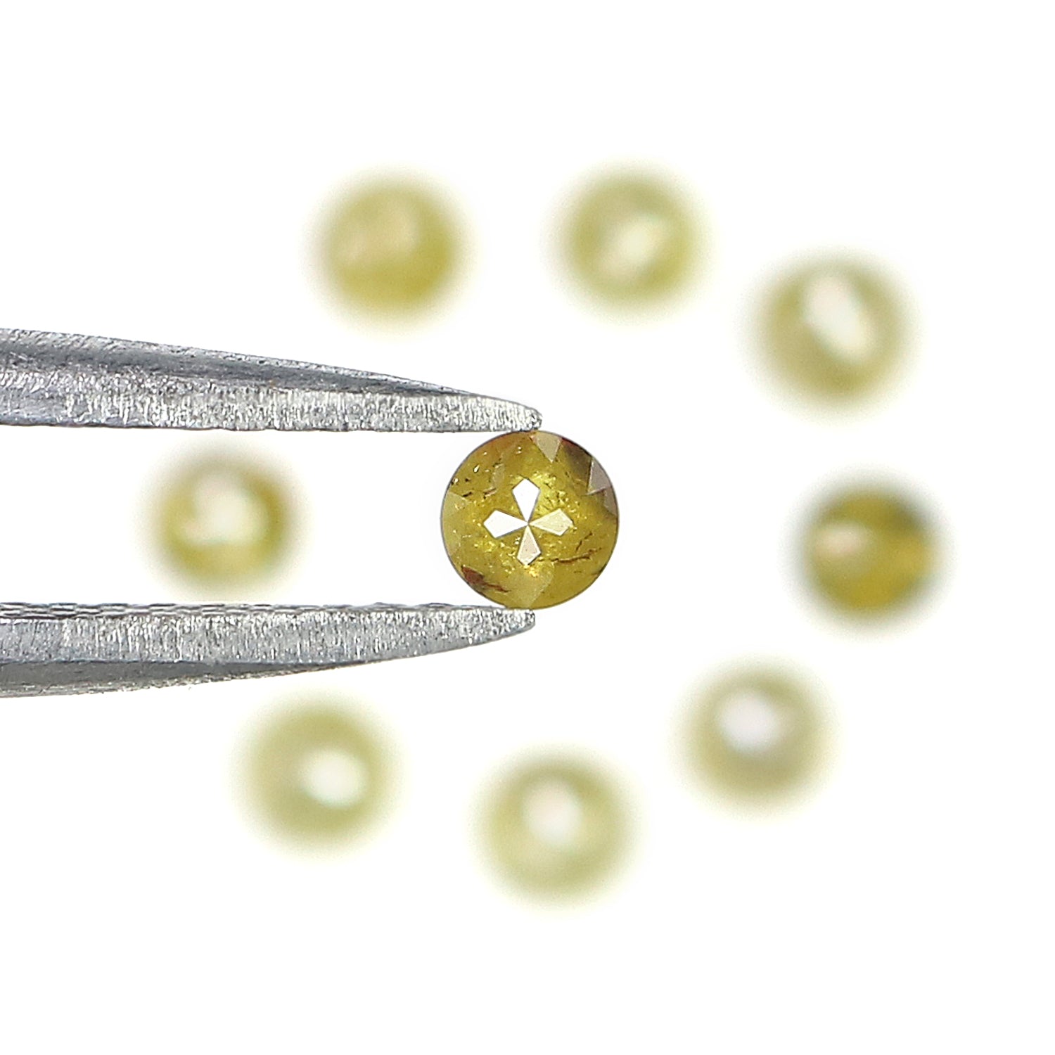 1.07 CT Natural Loose Round Rose Cut Diamond Yellow Color Round Shape Diamond 2.80 MM Natural Yellow Color Round Rose Cut Diamond LQ9408