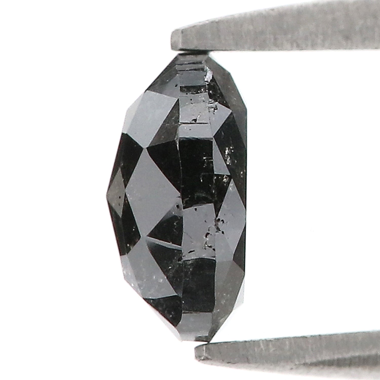 1.12 Ct Natural Loose Oval Shape Diamond Salt And Pepper Oval Cut Diamond 6.85 MM Natural Loose Diamond Oval Shape Rose Cut Diamond LQ1586