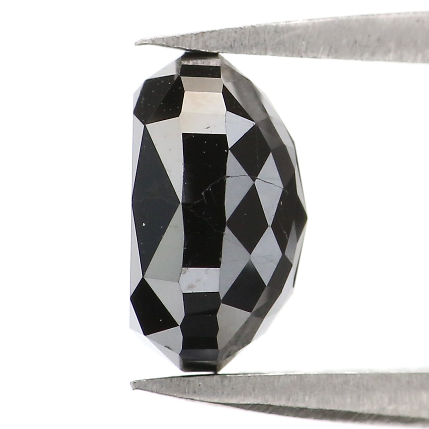 1.99 CT Natural Loose Oval Shape Diamond Black Oval Rose Cut Diamond 8.05 MM Natural Loose Black Color Oval Shape Rose Cut Diamond LC03