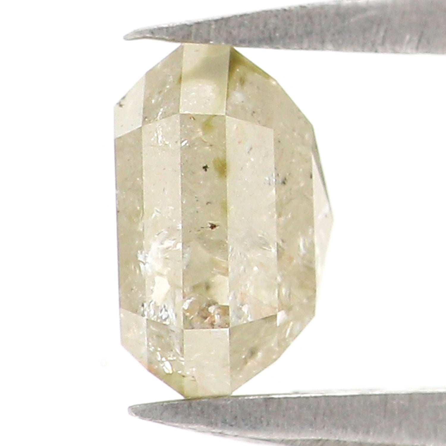 1.15 CT Natural Loose Emerald Shape Diamond Grey Color Emerald Cut Diamond 5.90 MM Natural Loose Grey Color Emerald Rose Cut Diamond KQ2683