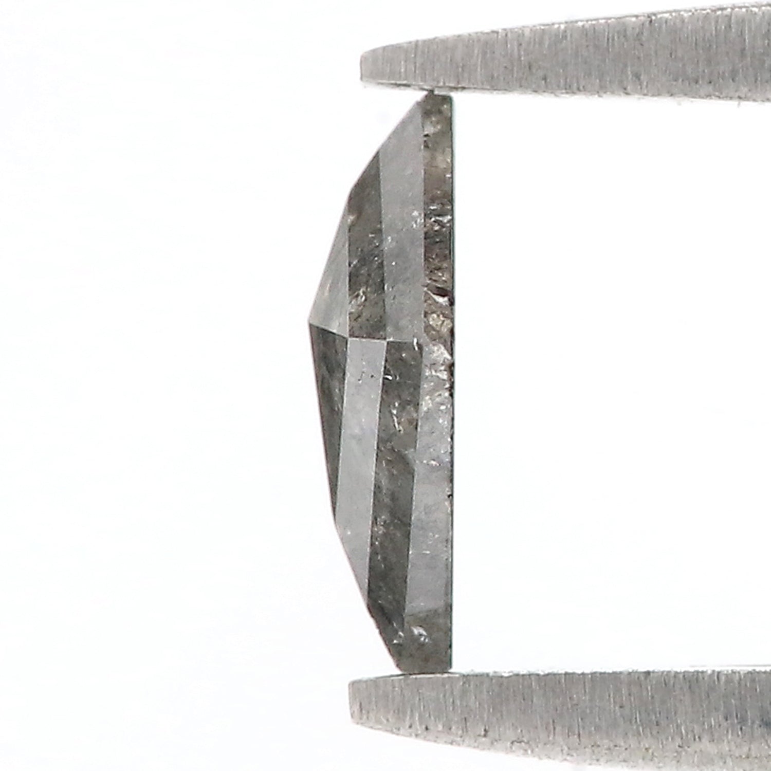 0.43 CT Natural Loose Kite Shape Diamond Salt And Pepper Kite Cut Diamond 6.85 MM Natural Loose Black Gray Color Kite Rose Cut Diamond N2648