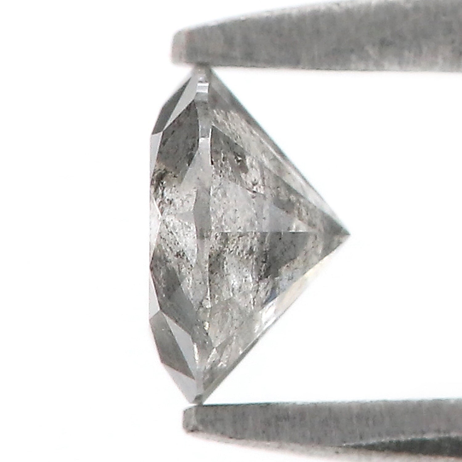 0.45 CT Natural Loose Round Shape Diamond Salt And Pepper Round Diamond 4.90 MM Natural Black Gray Color Round Brilliant Cut Diamond LQ036