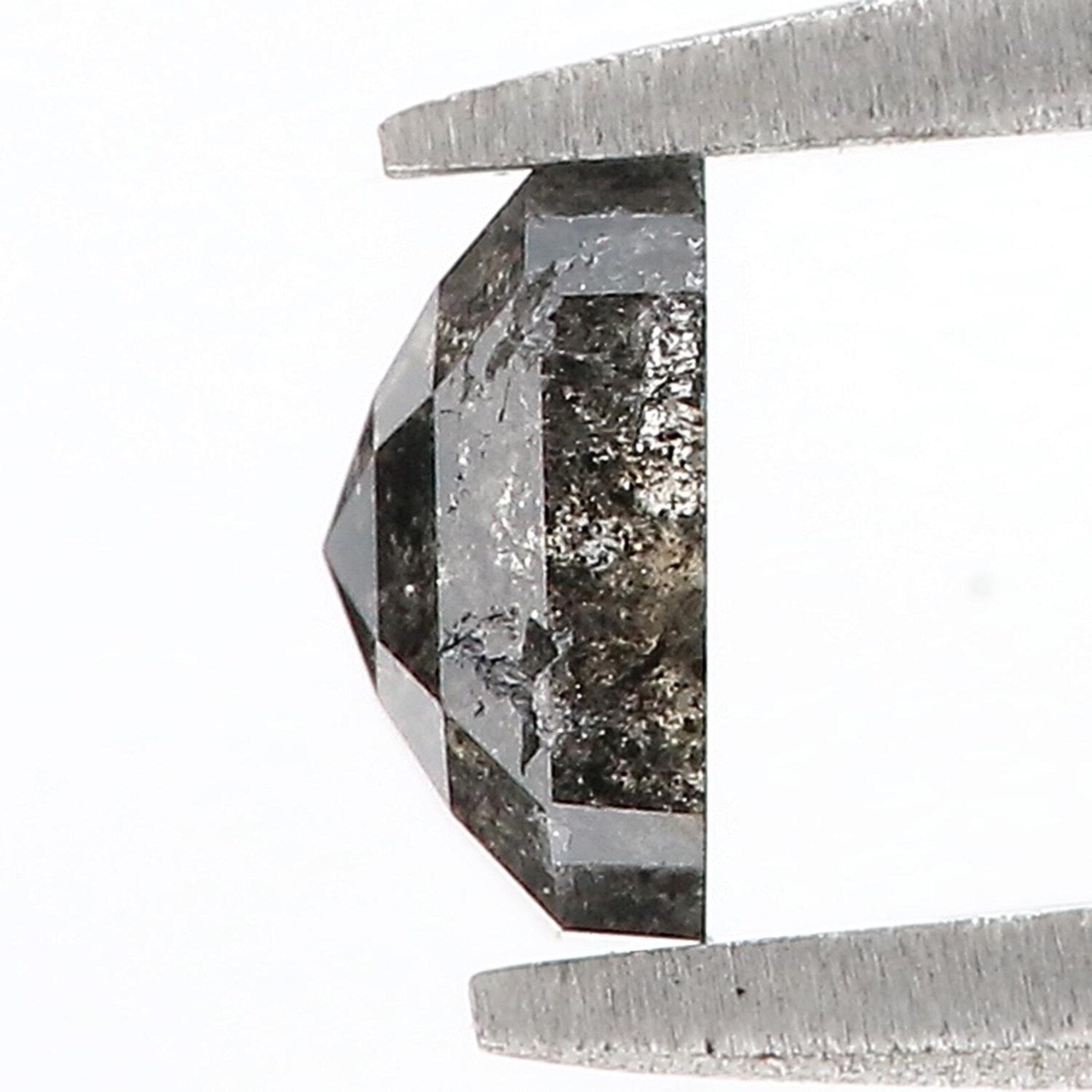 0.79 Ct Natural Loose Emerald Diamond Grey Color Emerald Diamond 5.40 MM Natural Loose Diamond Salt And Pepper Emerald Cut Diamond QN8508