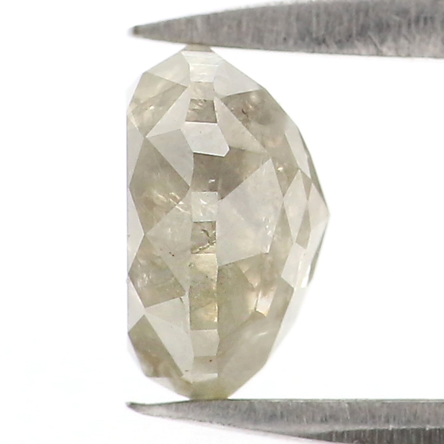 1.04 CT Natural Loose Heart Shape Diamond Grey Color Heart Cut Diamond 6.10 MM Natural Loose Grey Diamond Heart Rose Cut Diamond LQ2858