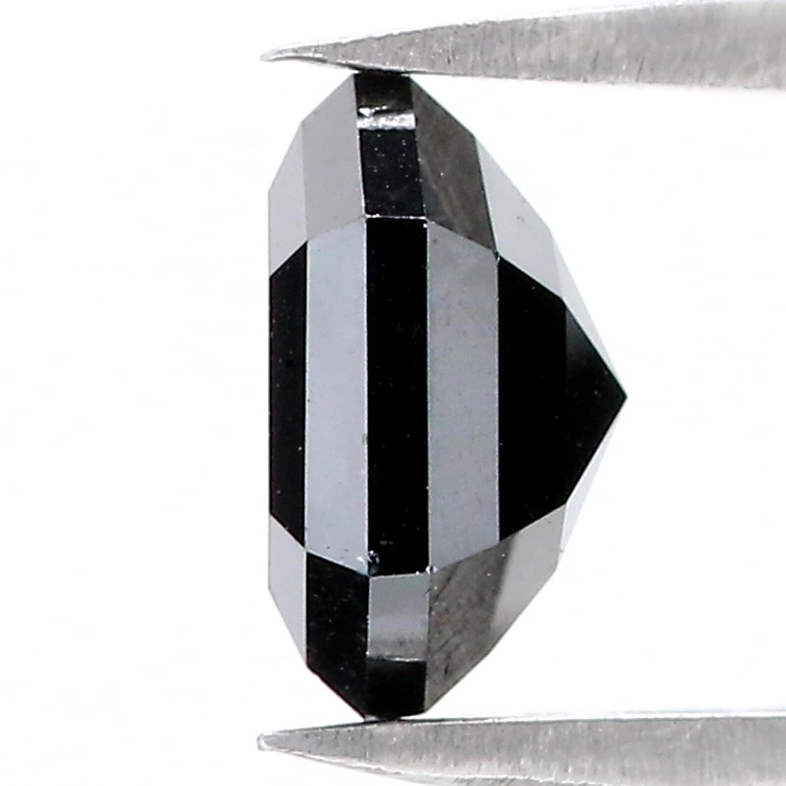 1.93 CT Natural Loose Hexagon Shape Diamond Black Color Hexagon Shape Diamond 8.25 MM Natural Loose Diamond Black Hexagon Diamond QN528