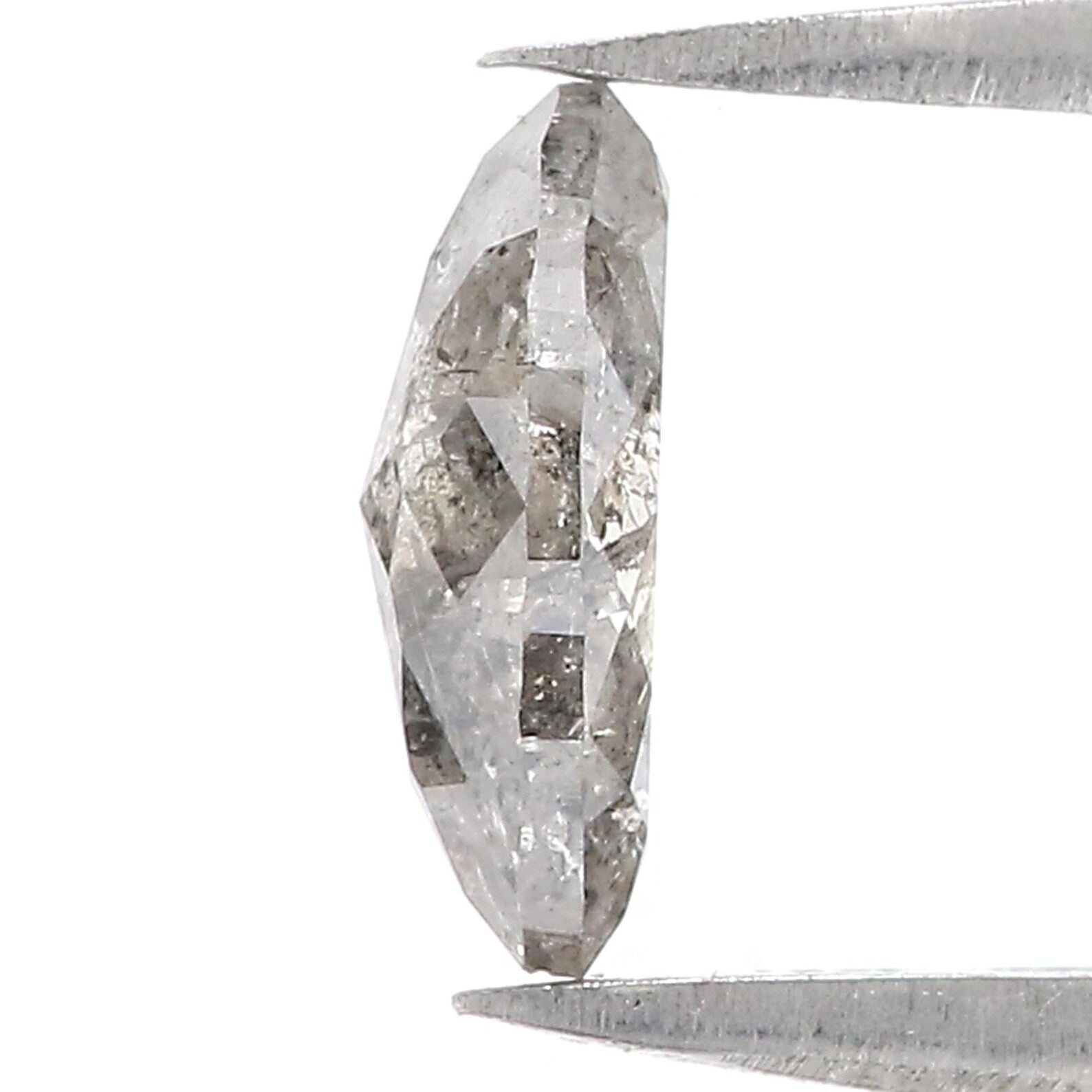 0.83 CT Natural Loose Marquise Diamond Salt And Pepper Marquise Diamond 8.50 MM Natural Black Grey Color Marquise Rose Cut Diamond QN9798