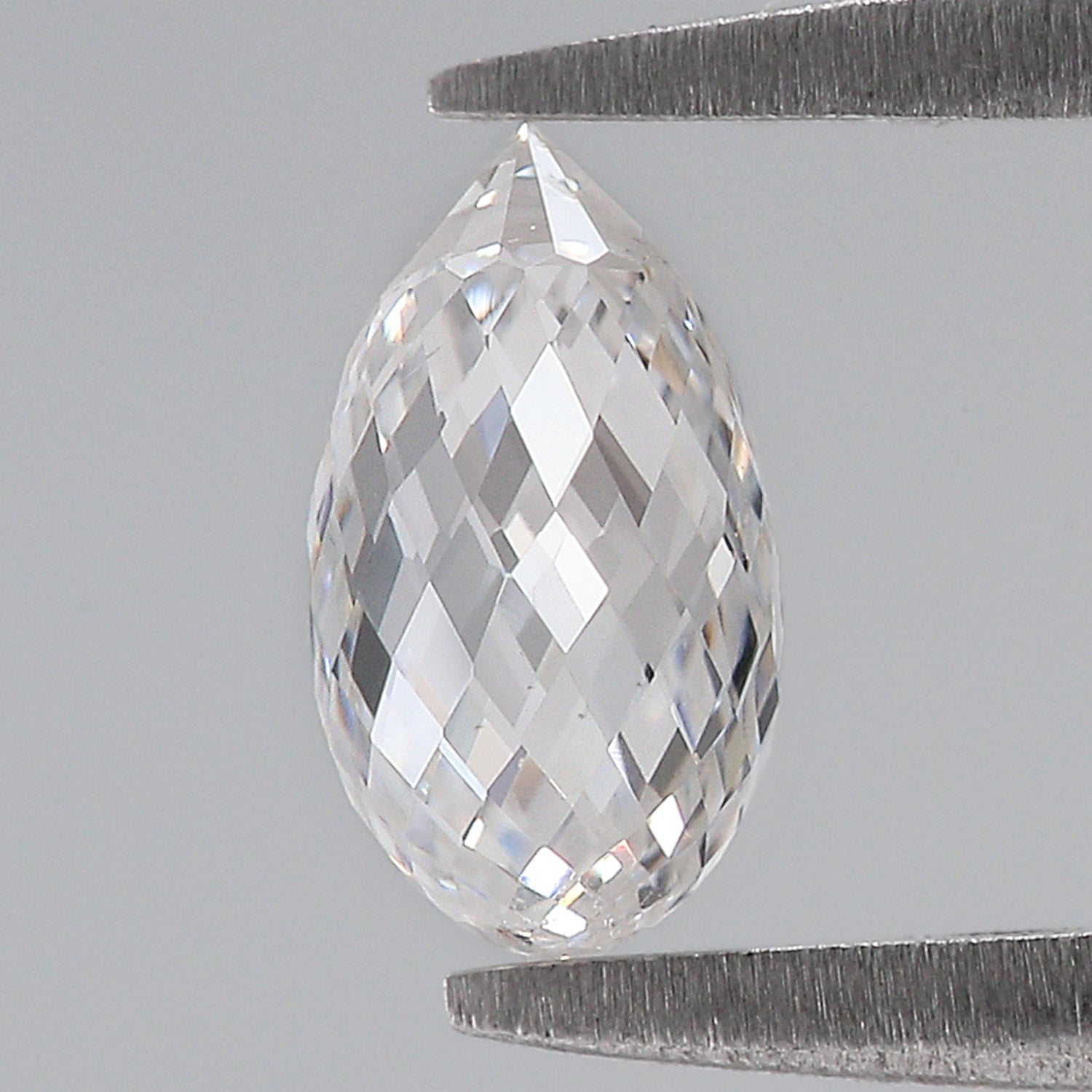 1.02 CT Lab Grown Briolette Cut Diamond E/F Color VS Clarity Diamond Lab Grown CVD Diamond Lab Created Diamond Drop Rose Cut Diamond L3480