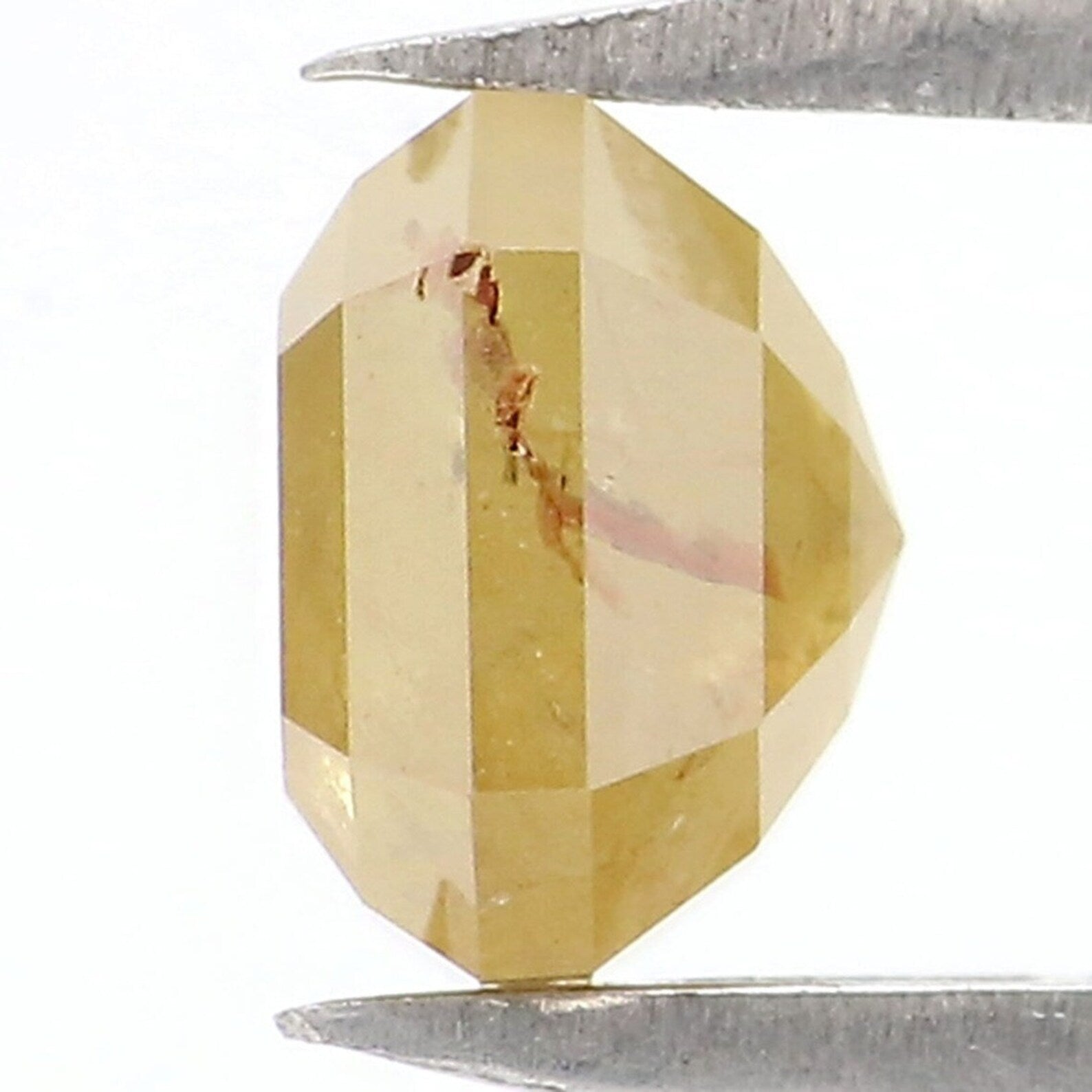 1.03 CT Natural Loose Radiant Shape Diamond Yellow Color Radiant Cut Diamond 5.35 MM Natural Loose Diamond Radiant Rose Cut Diamond NQ1957
