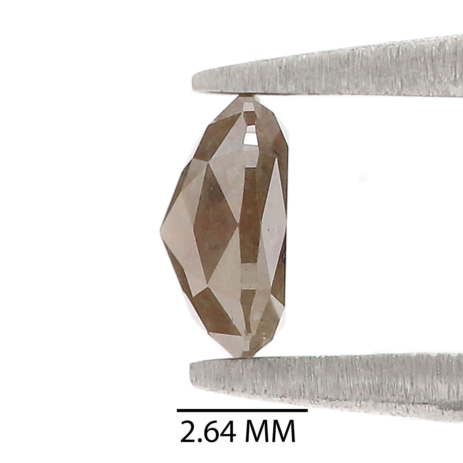 Natural Cushion Brown Diamond 0.74 CT Loose Rose Cut Brown Stone 5.45 MM Rustic Diamond Cushion Diamond For Custom Engagement Ring L3626