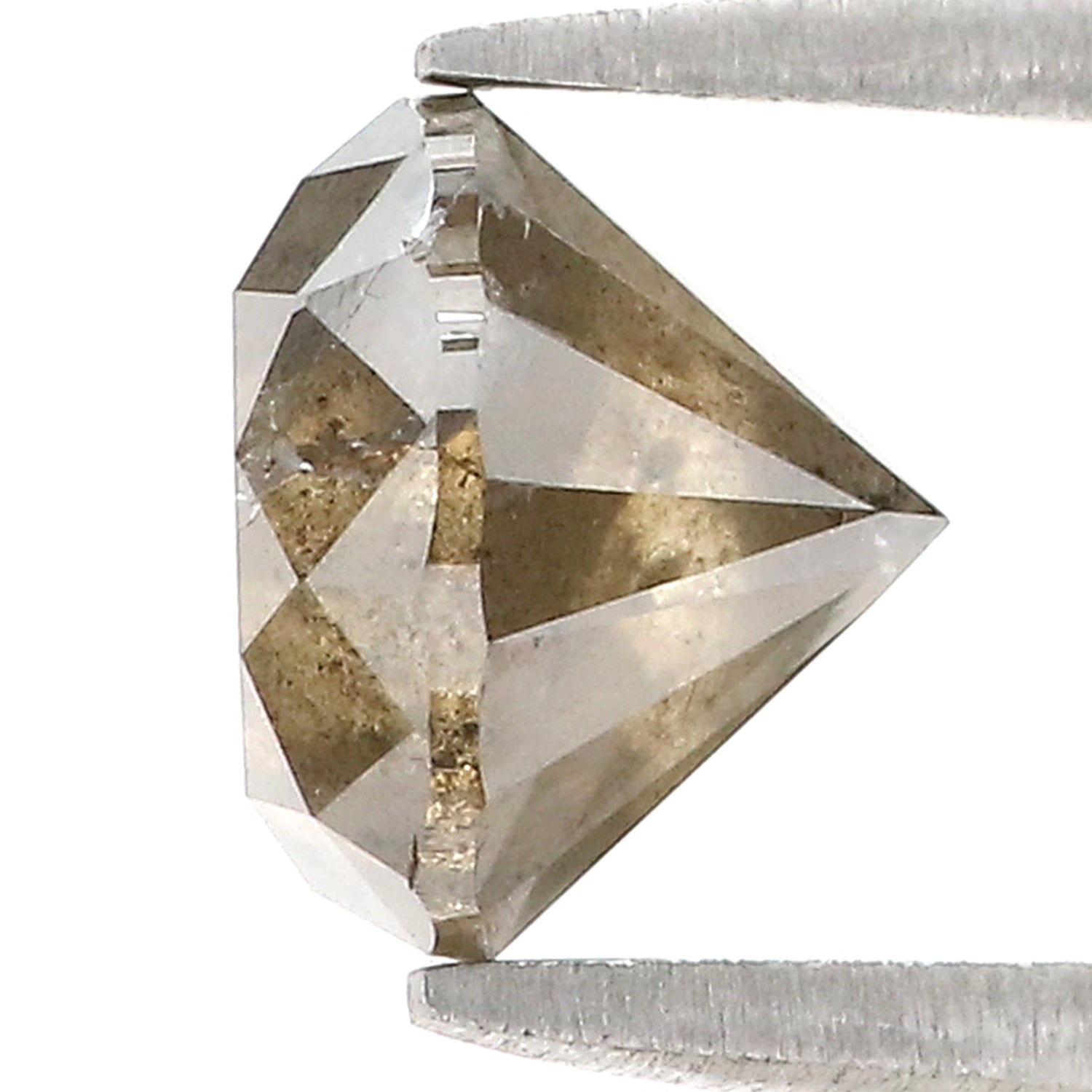 2.52 Ct Natural Loose Round Shape Diamond Grey Color Round Cut Diamond 7.80 MM Natural Loose Brown Color Round Brilliant Cut Diamond LQ7218