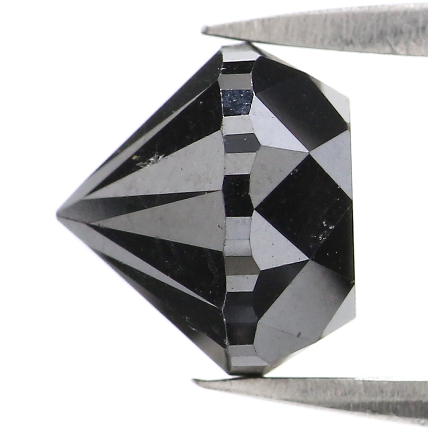 2.69 Ct Natural Loose Round Shape Diamond Black Color Round Cut Diamond 7.45 MM Natural Black Diamond Round Brilliant Cut Diamond LQ2902