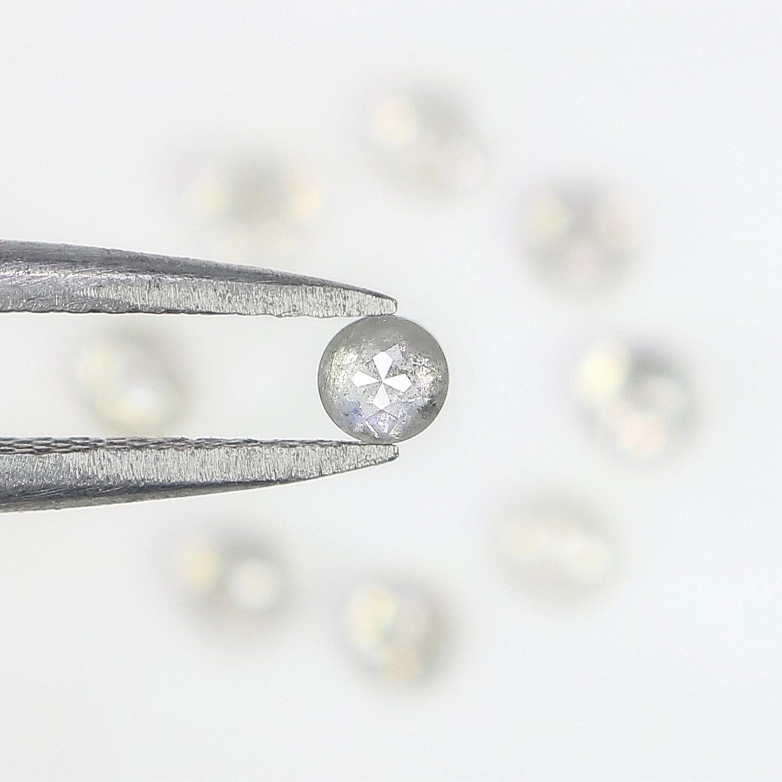 1.05 CT Natural Loose Round Rose Cut Diamond Grey Color Round Shape Diamond 2.70 MM Natural Loose Grey Color Round Rose Cut Diamond NQ2088