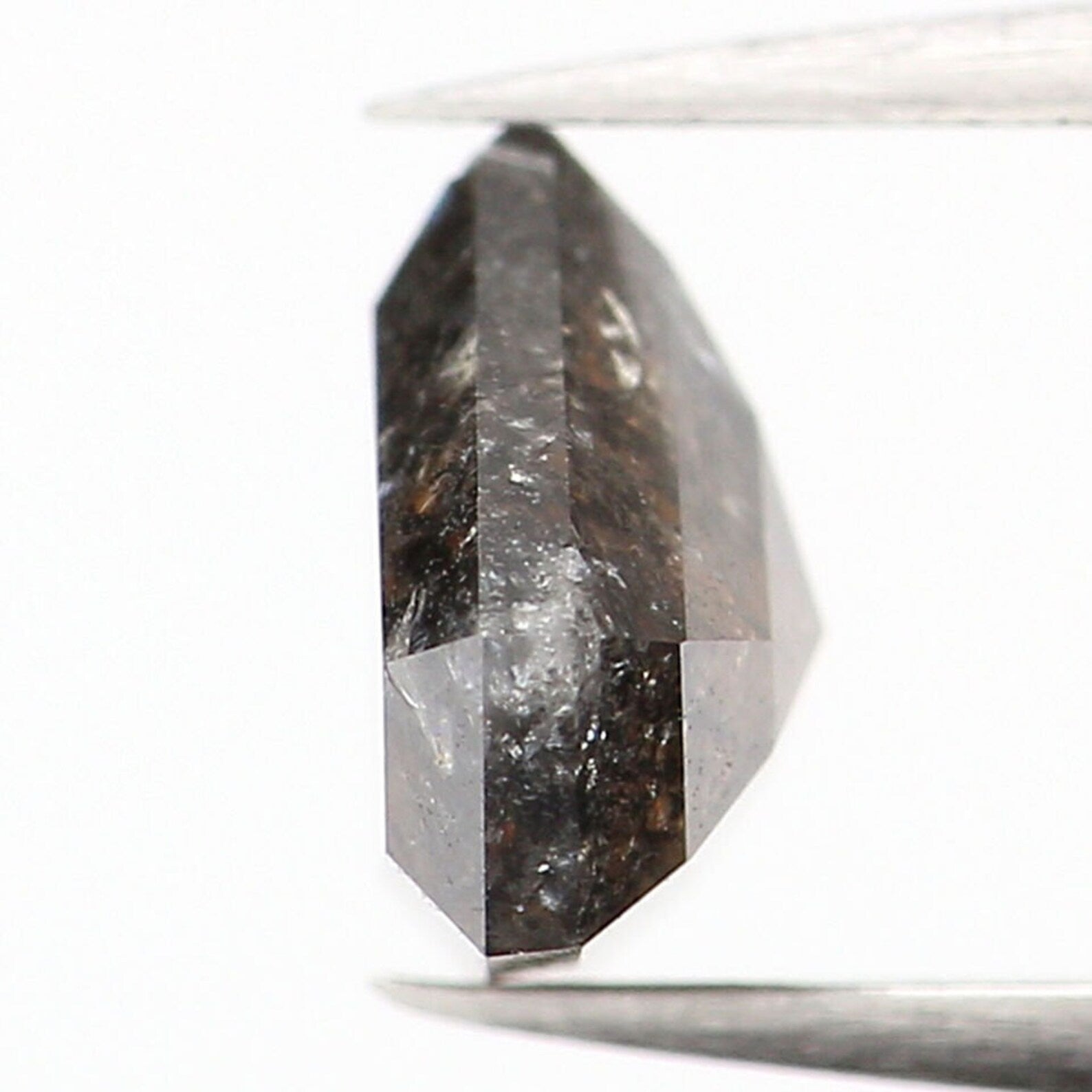 0.82 CT Natural Loose Shield Shape Diamond Salt And Pepper Shield Cut Diamond 5.50 MM Natural Diamond Shield Rose Cut Diamond QN1259