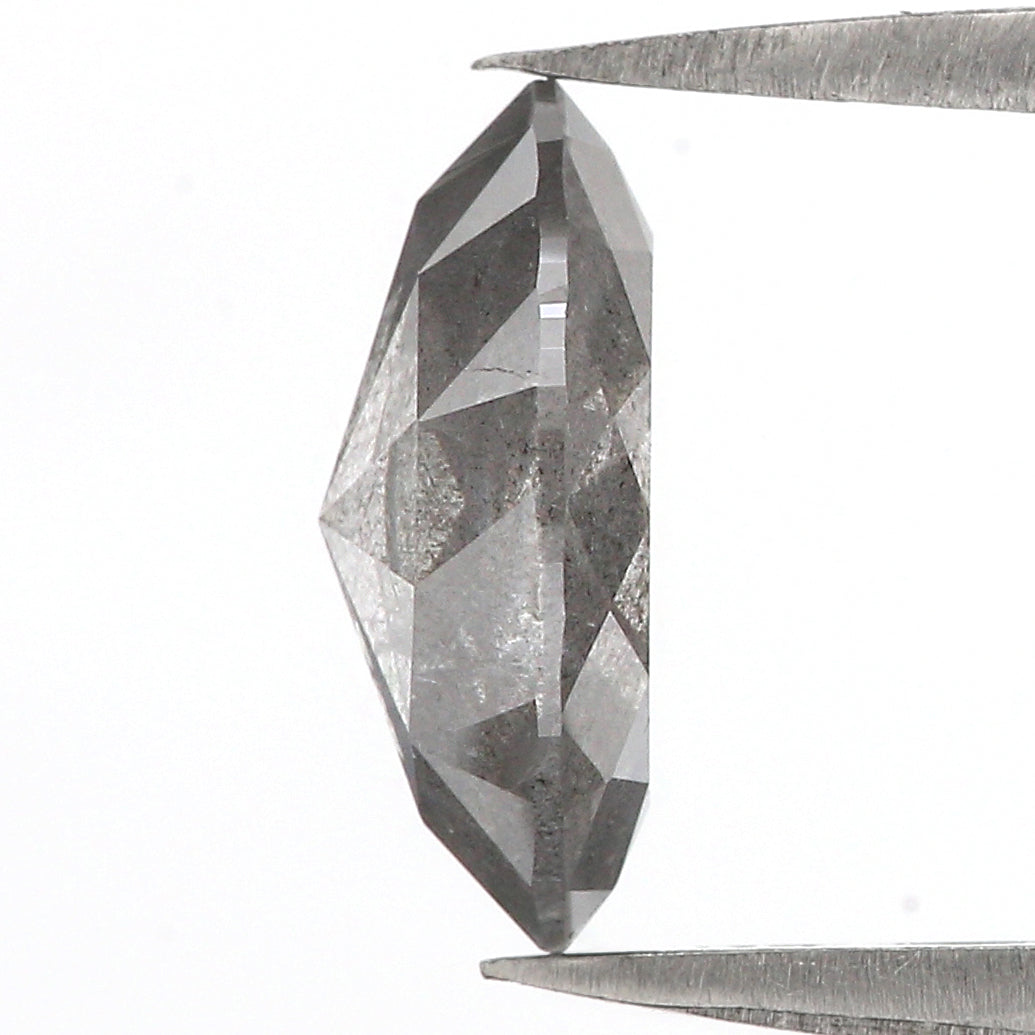 2.04 CT Natural Loose Marquise Shape Diamond Salt And Pepper Marquise Rose Cut Diamond 10.45 MM Black Grey Color Marquise Cut Diamond LC39