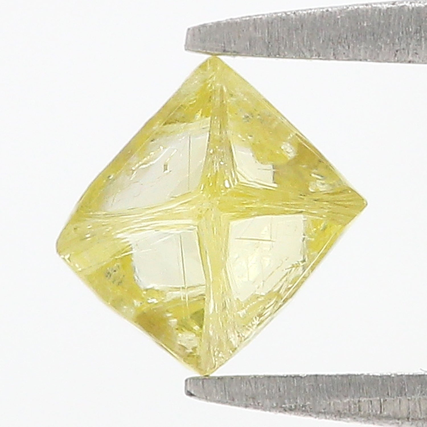 1.30 CT Natural Loose Rough Shape Diamond Yellow Color Rough Cut Diamond 6.95 MM Natural Yellow Diamond Rough Irregular Cut Diamond L3563