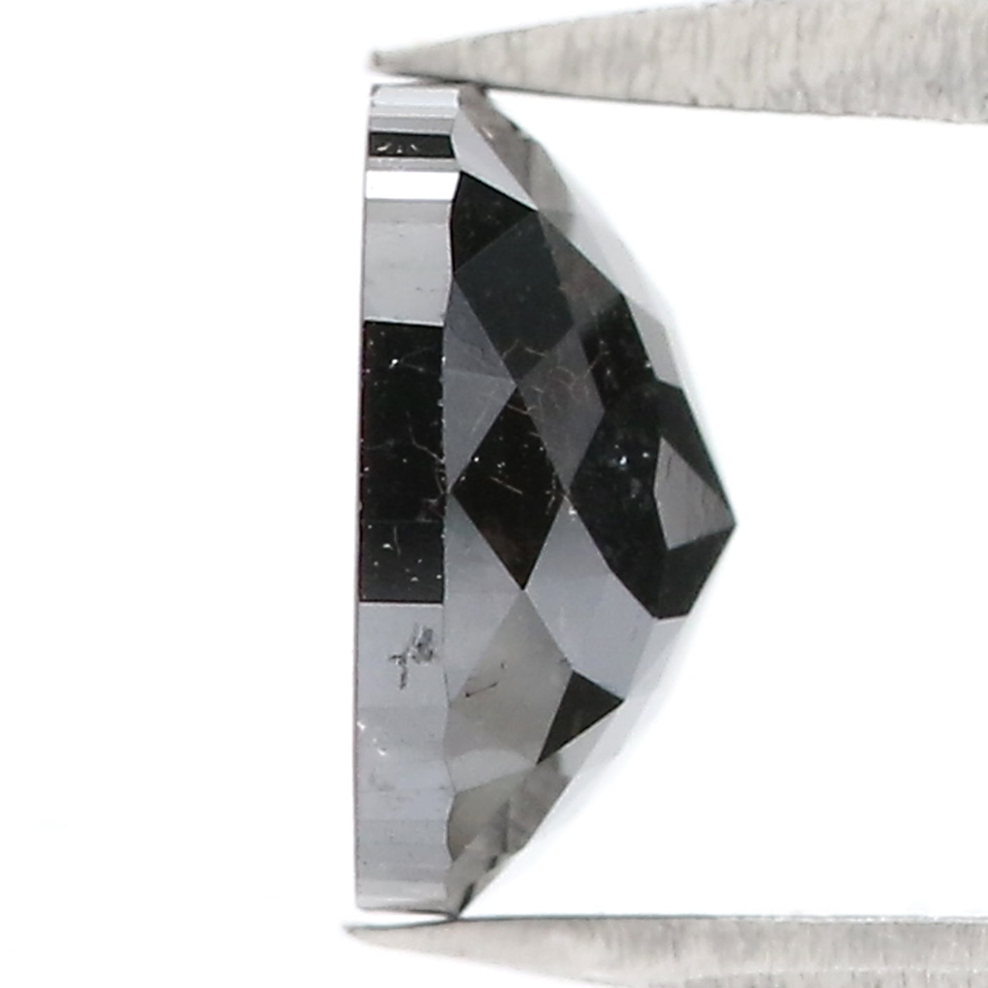 1.78 CT Natural Loose Cushion Shape Diamond Black Color Cushion Diamond 7.65 MM Natural Diamond Cushion Shape Rose Cut Diamond QL3112