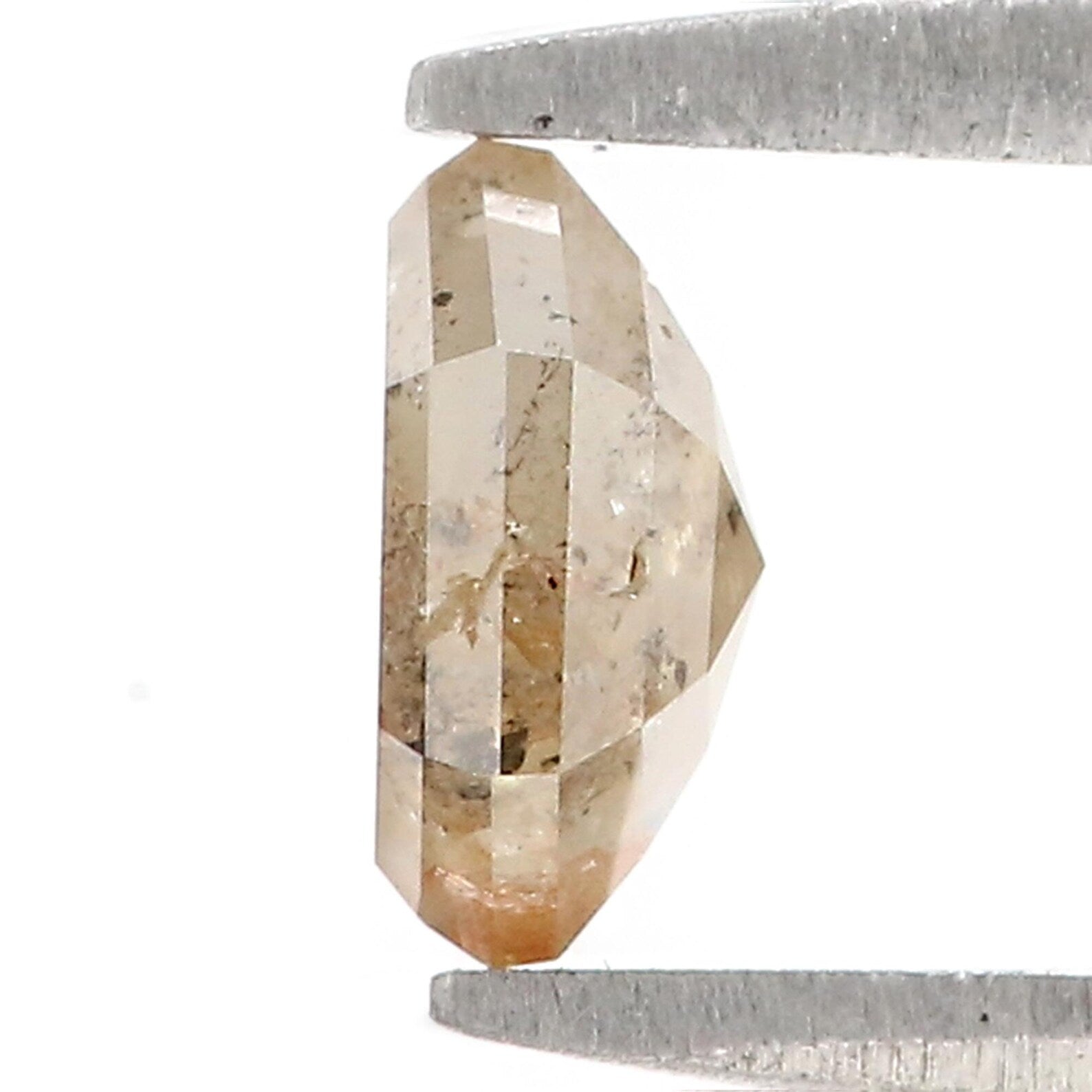 0.73 CT Natural Loose Hexagon Shape Diamond Brown Color Hexagon Diamond 6.35 MM Natural Diamond Brown Color Hexagon Rose Cut Diamond QNB522