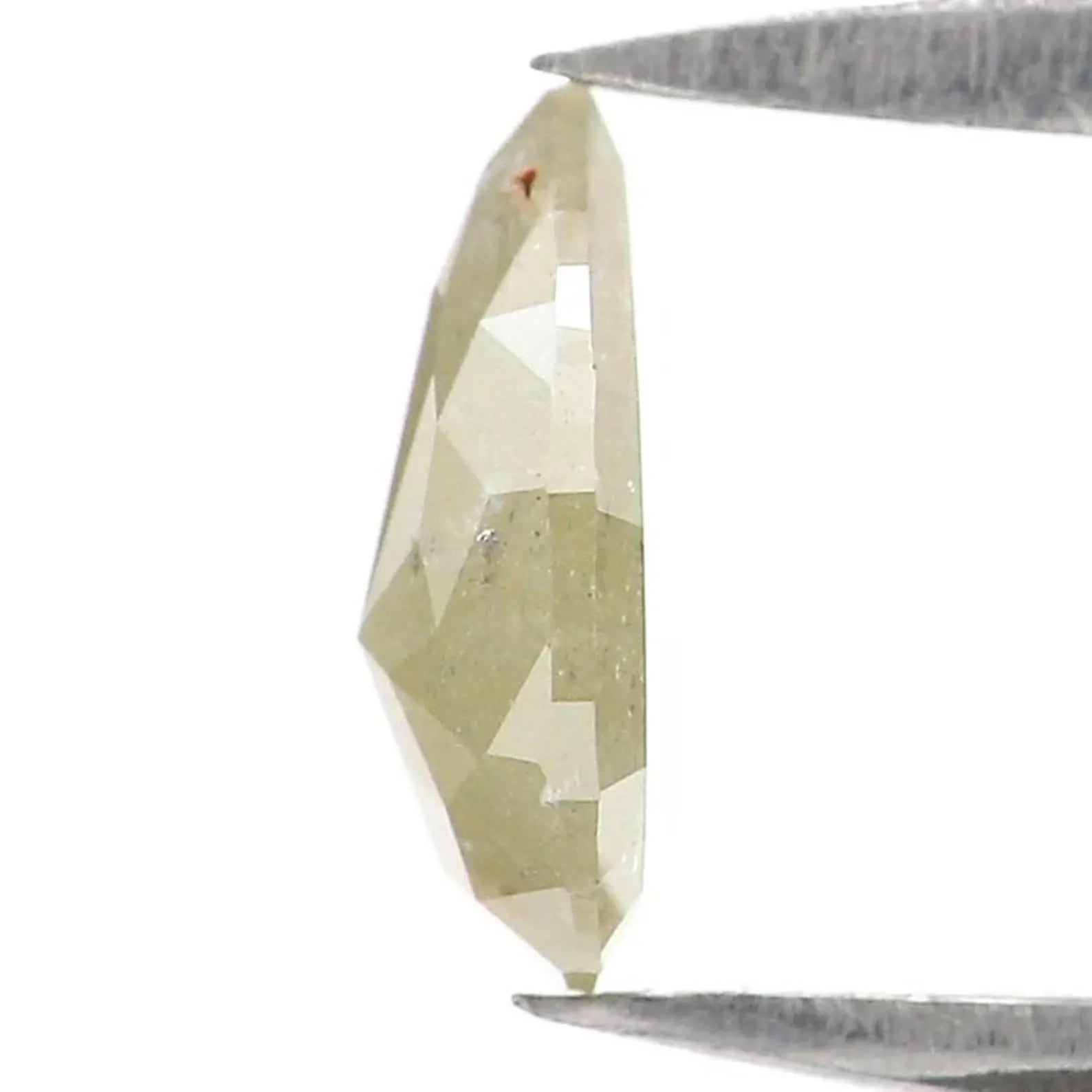 0.50 CT Natural Loose Pear Shape Diamond Yellow Color Pear Diamond 6.75 MM Natural Loose Diamond Grey Color Pear Rose Cut Diamond NQ2137