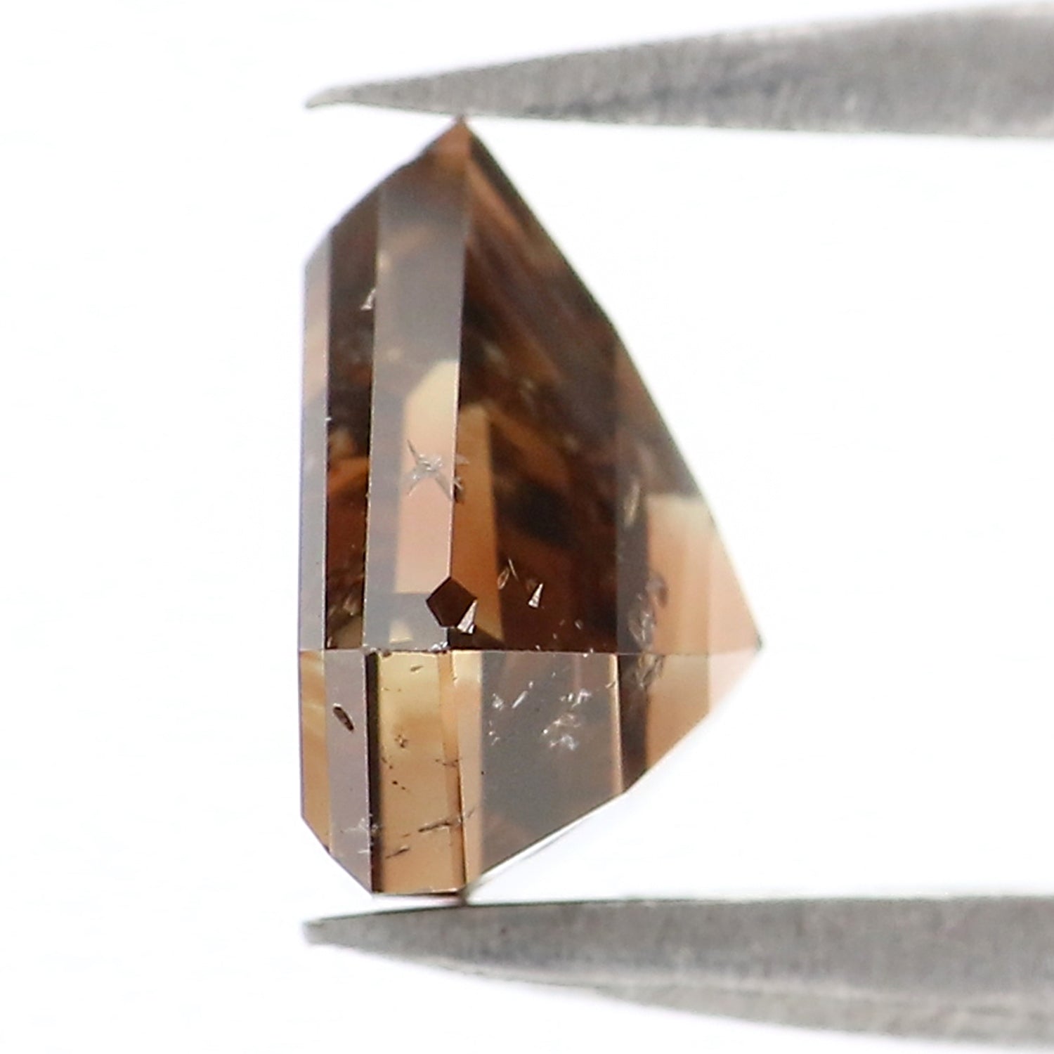 Natural Loose Shield Diamond, Fancy Brown Color Diamond Natural Loose Diamond, Shield Rose Cut Diamond, 1.33 CT Shield Shape Diamond KDL2138