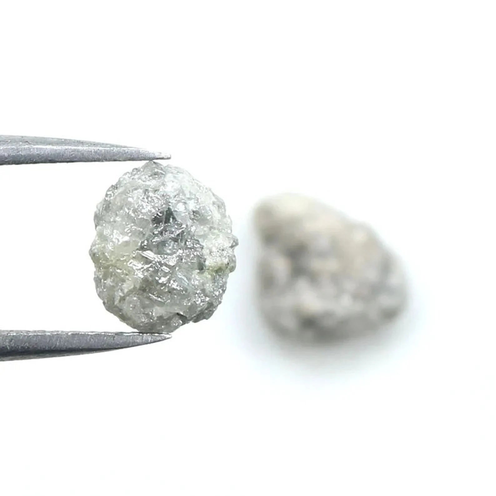 4.79 CT Natural Loose Rough Shape Diamond Salt And Pepper Rough Diamond 7.90 MM Natural Diamond Grey Color Irregular Shape Diamond NQ1332