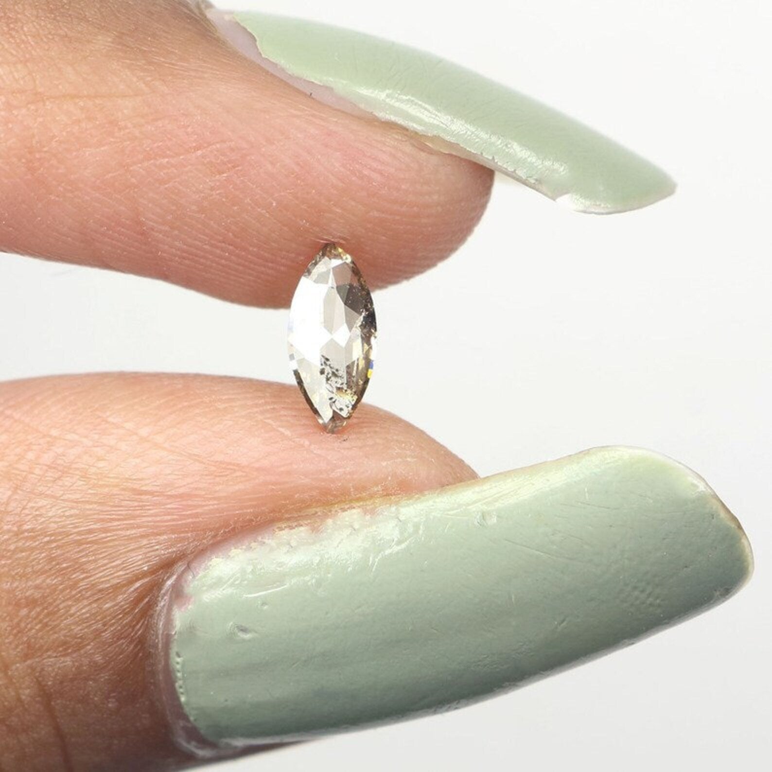0.33 CT Natural Loose Marquise Shape Diamond Green Color Marquise Cut Diamond 7.30 MM Natural Loose Diamond Marquise Rose Cut Diamond NQ1003