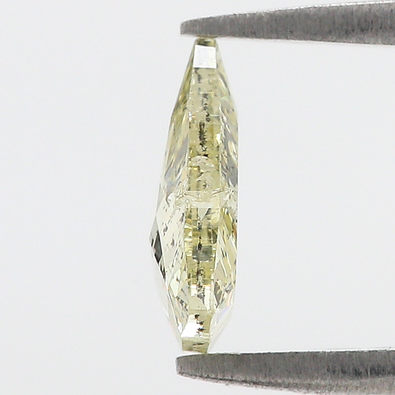 1.57 CT Natural Loose Triangle Shape Diamond Yellow Color Triangle Cut Diamond 9.25 MM Natural Yellow Color Triangle Rose Cut Diamond L3507