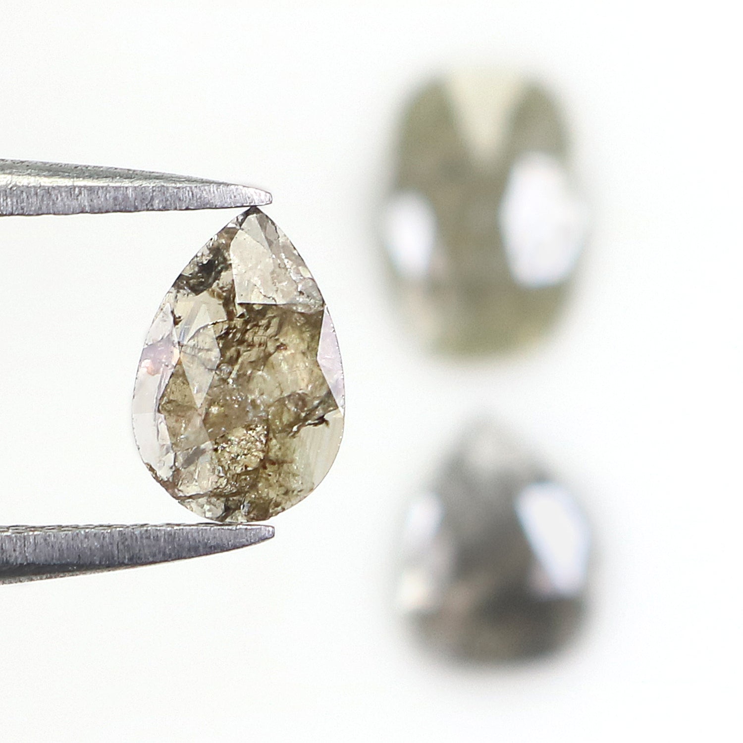 1.39 Ct Natural Loose Mix Shape Diamond Grey Color Mix Shape Cut Diamond 7.10 MM Natural Loose Grey Color Mix Shape Rose Cut Diamond N8394