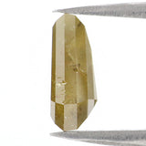 Natural Loose Coffin Diamond, Yellow Color Coffin Diamond Natural Loose Diamond Coffin Rose Cut Diamond 1.95 CT Coffin Shape Diamond KDL9830